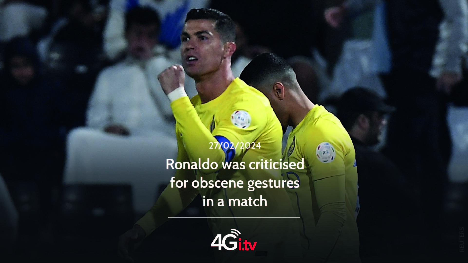 Read more about the article Ronaldo was criticised for obscene gestures in a match