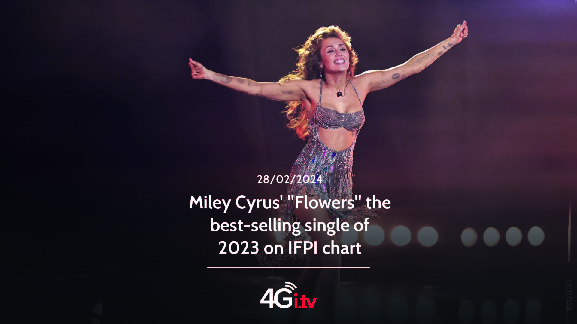 Подробнее о статье Miley Cyrus’ “Flowers” the best-selling single of 2023 on IFPI chart