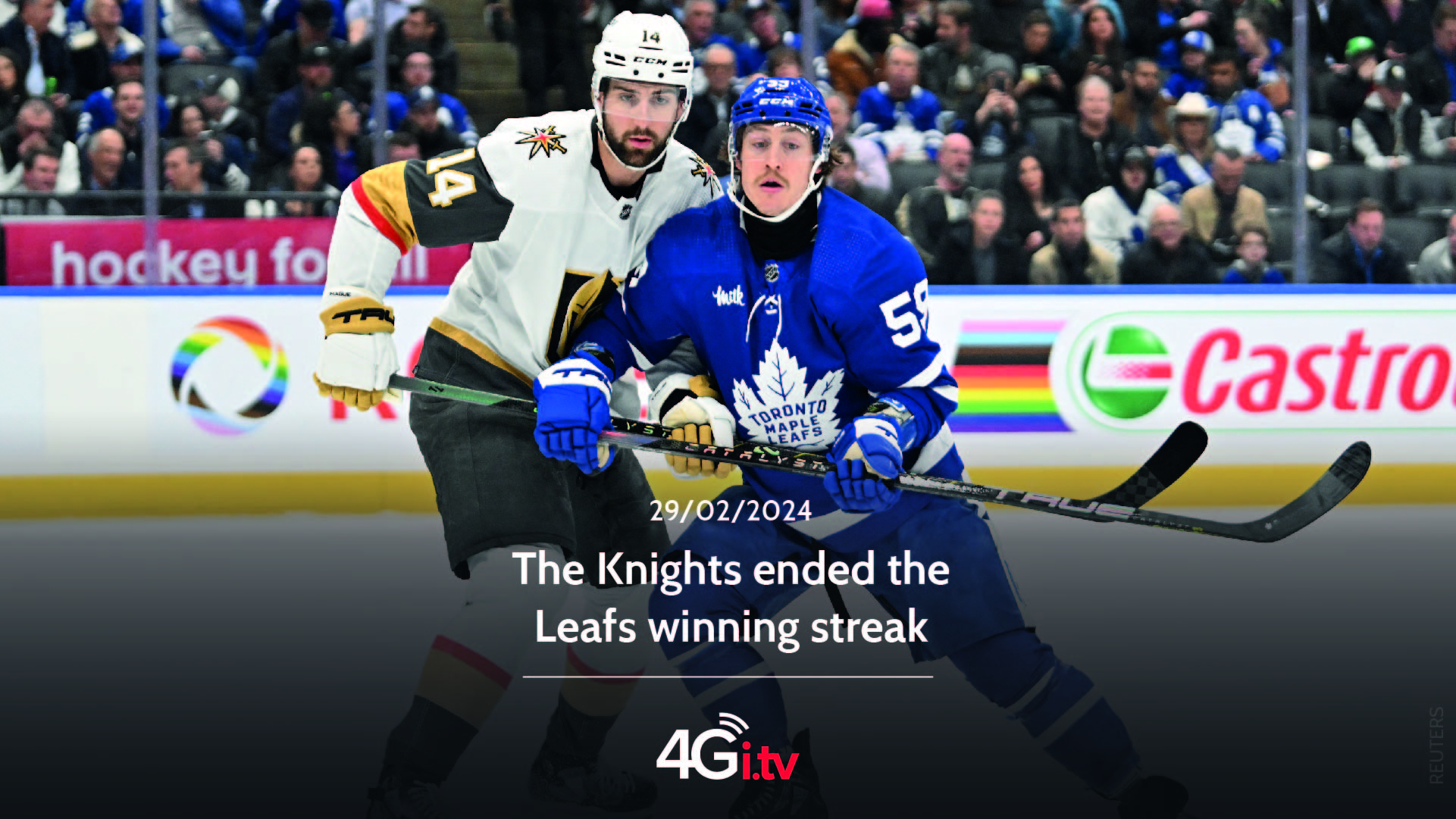 Read more about the article The Knights ended the Leafs winning streak