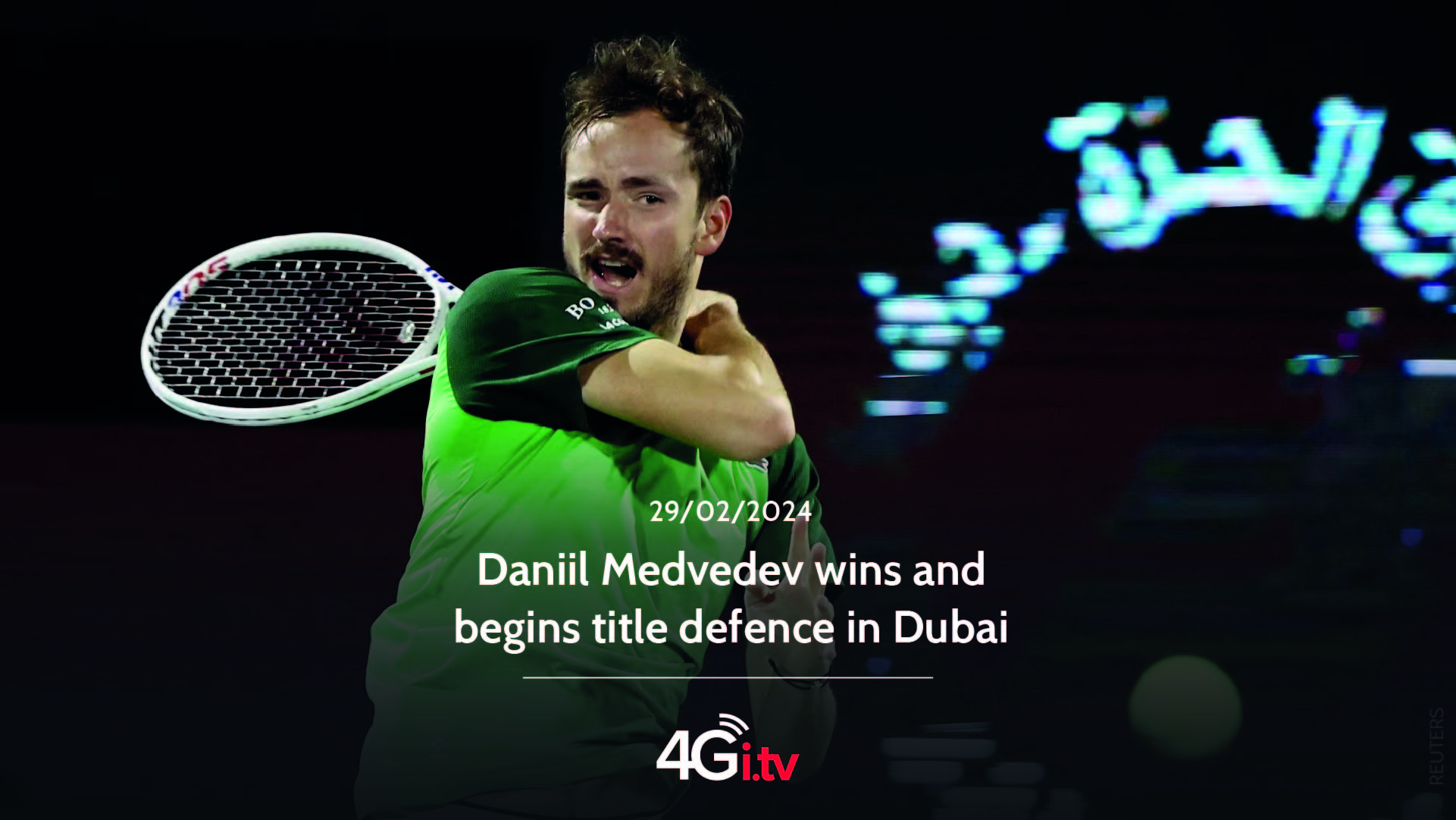 Подробнее о статье Daniil Medvedev wins and begins title defence in Dubai