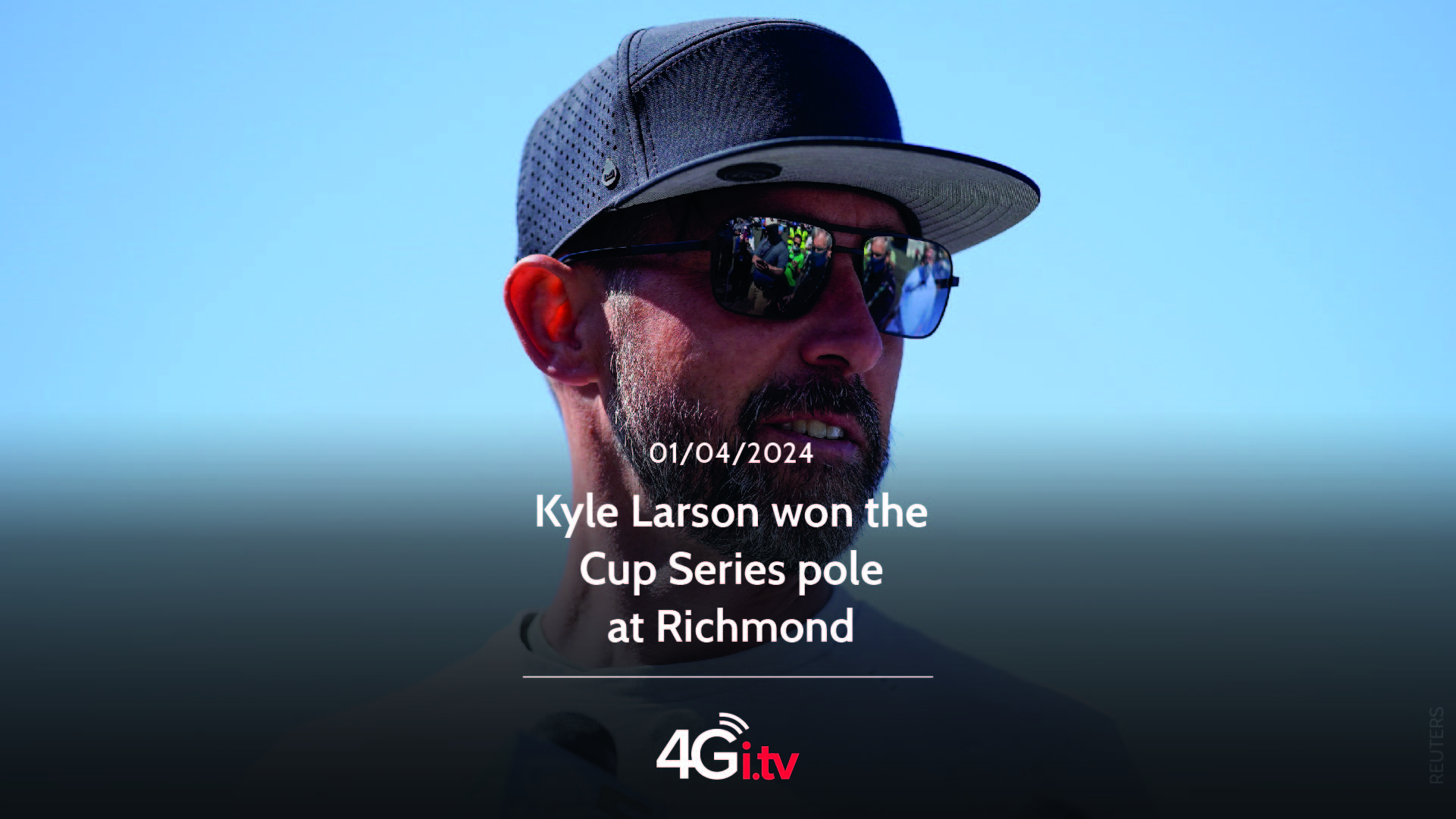 Read more about the article Kyle Larson won the Cup Series pole at Richmond