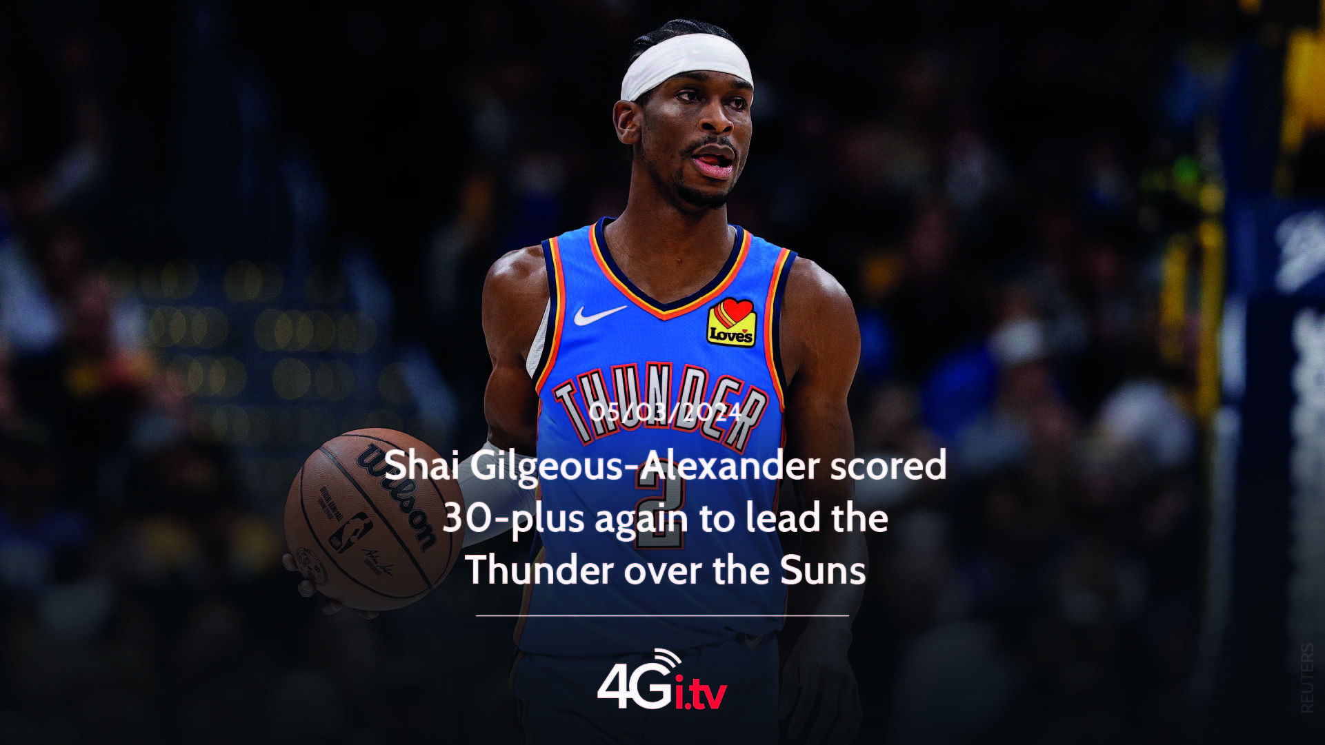 Read more about the article Shai Gilgeous-Alexander scored 30-plus again to lead the Thunder over the Suns