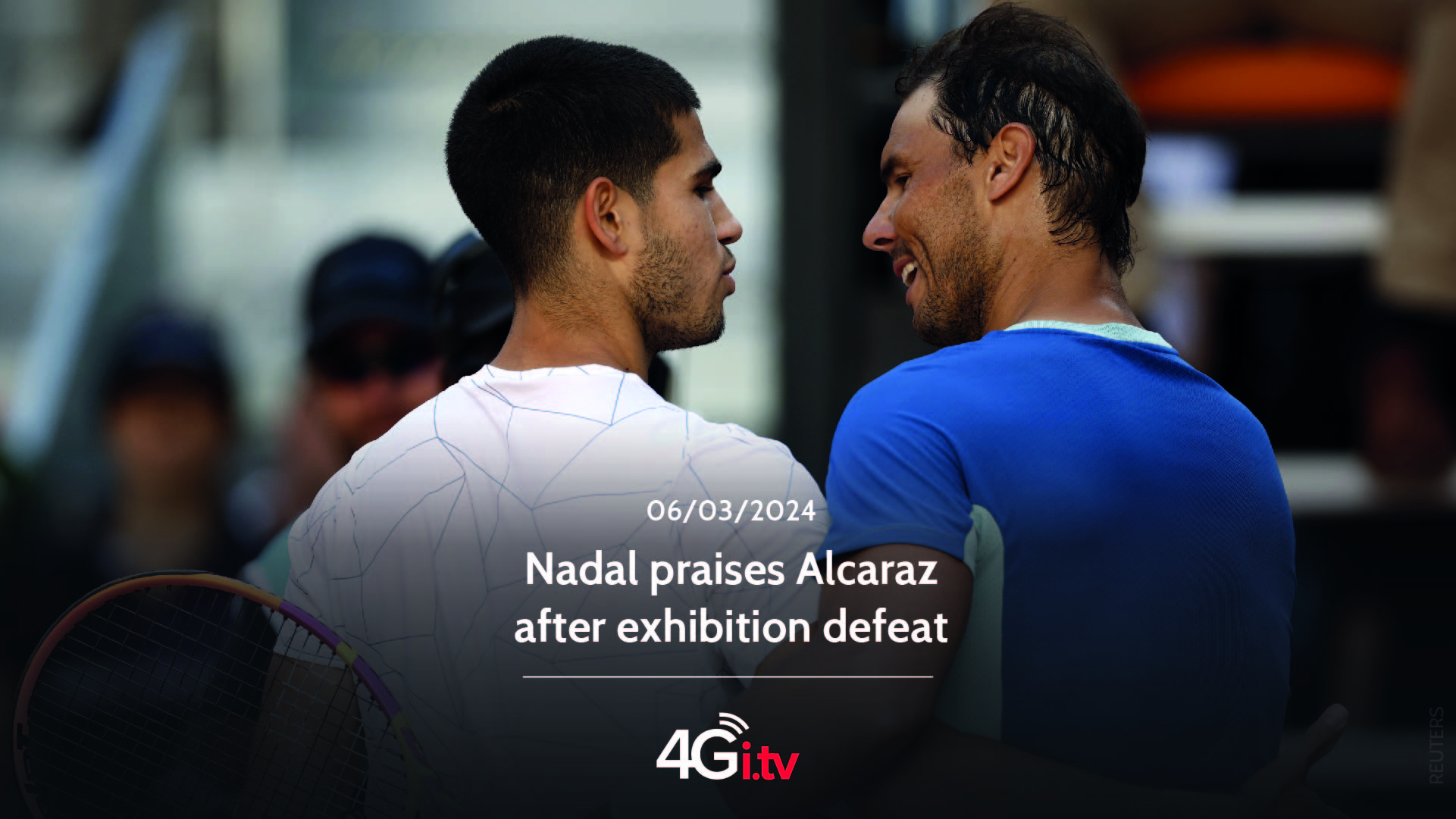 Lesen Sie mehr über den Artikel Nadal praises Alcaraz after exhibition defeat