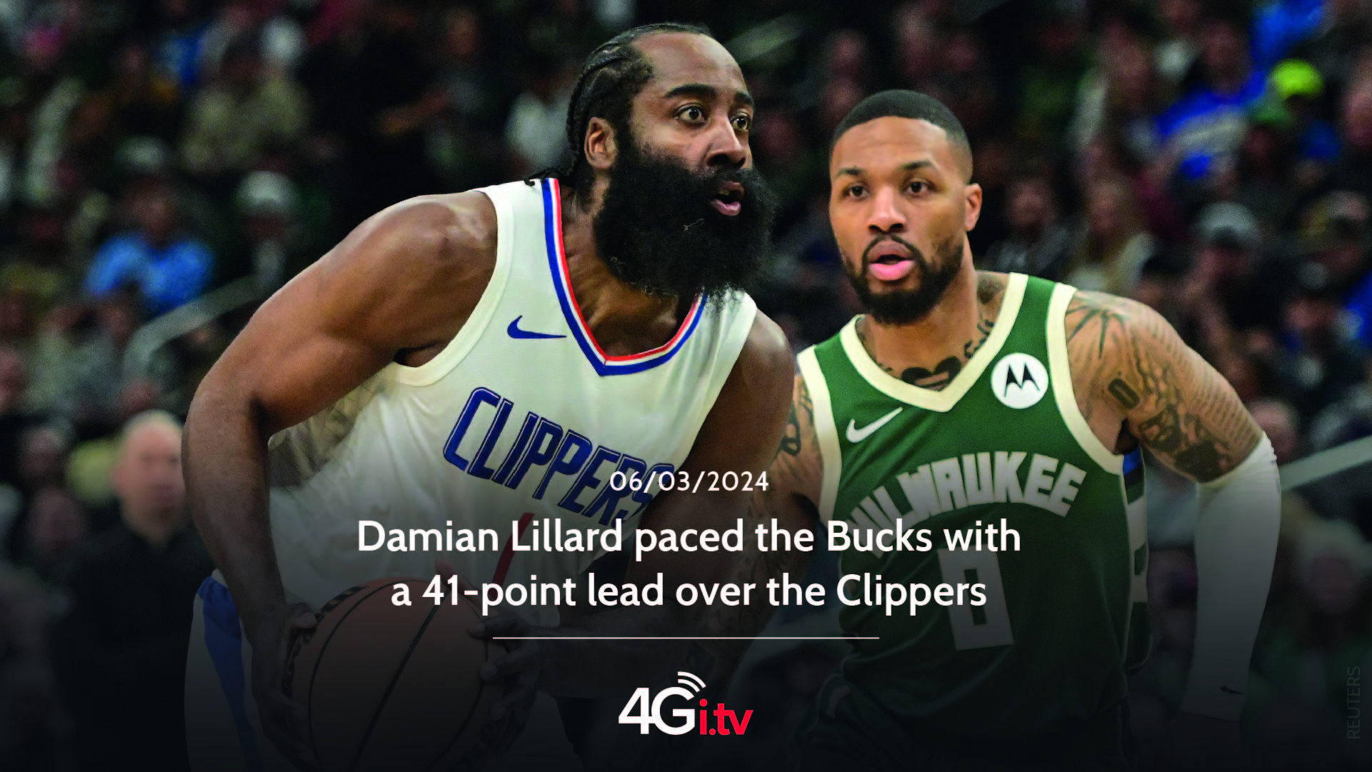 Подробнее о статье Damian Lillard paced the Bucks with a 41-point lead over the Clippers