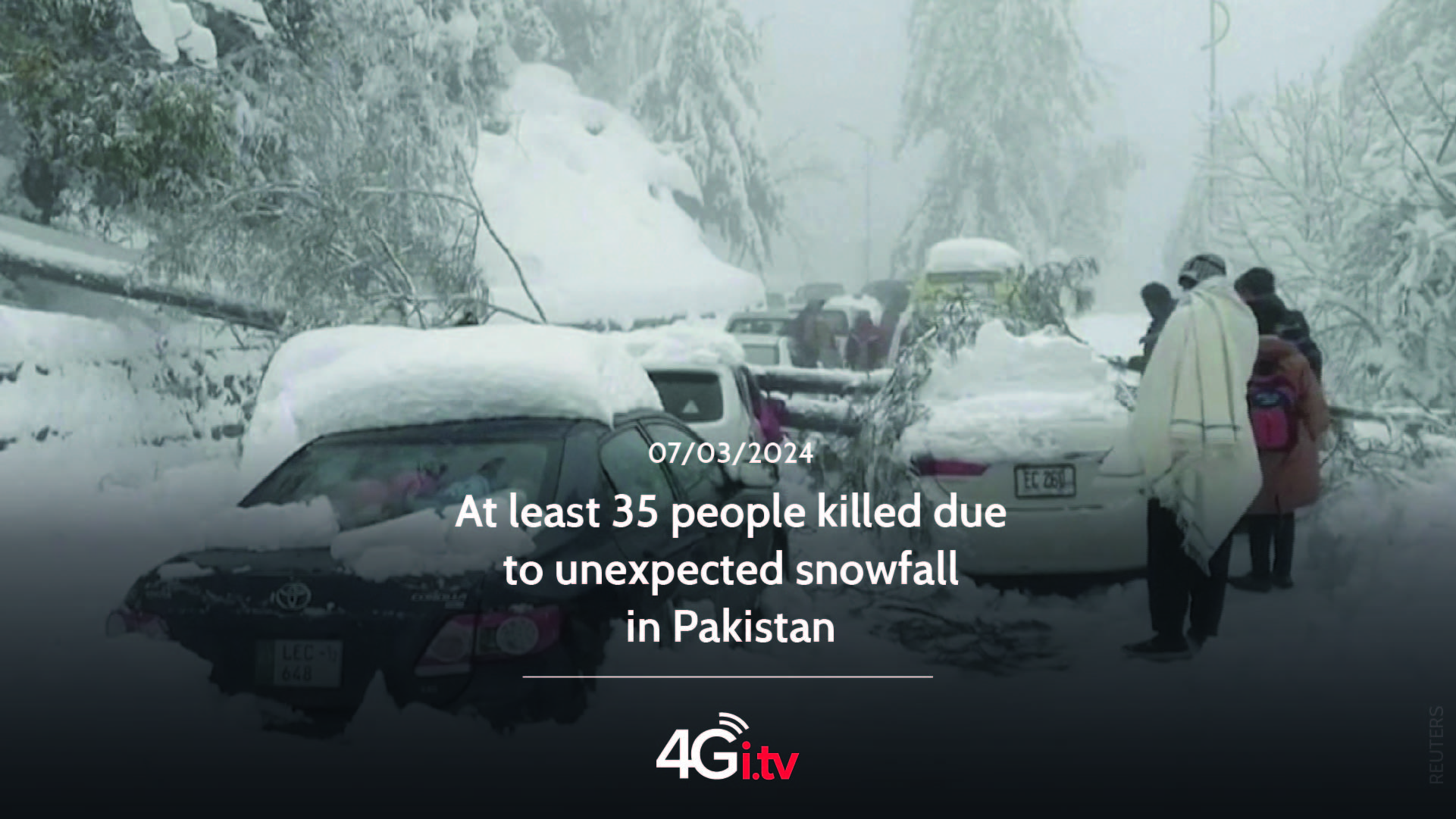 Read more about the article At least 35 people killed due to unexpected snowfall in Pakistan