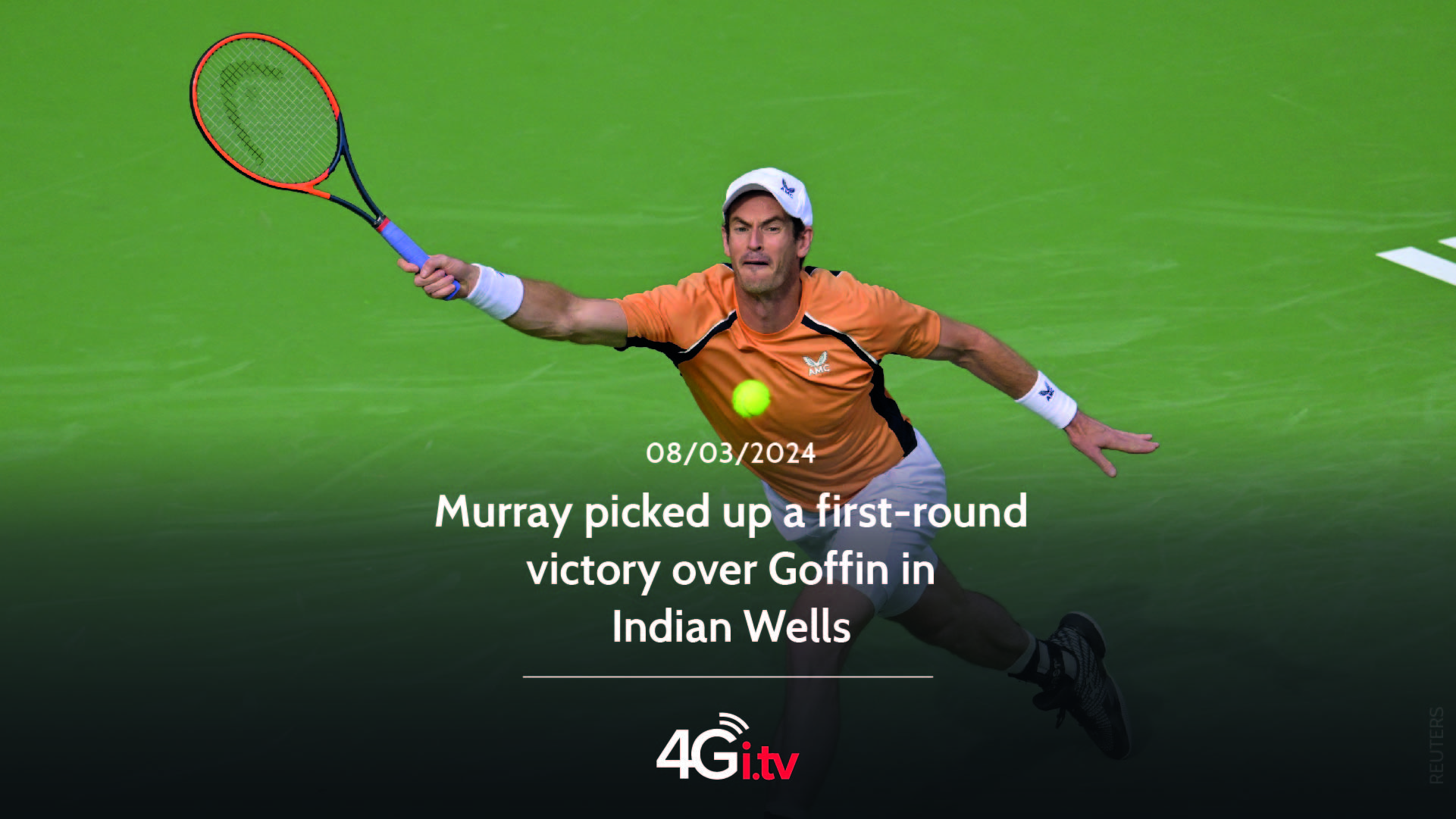 Read more about the article Murray picked up a first-round victory over Goffin in Indian Wells