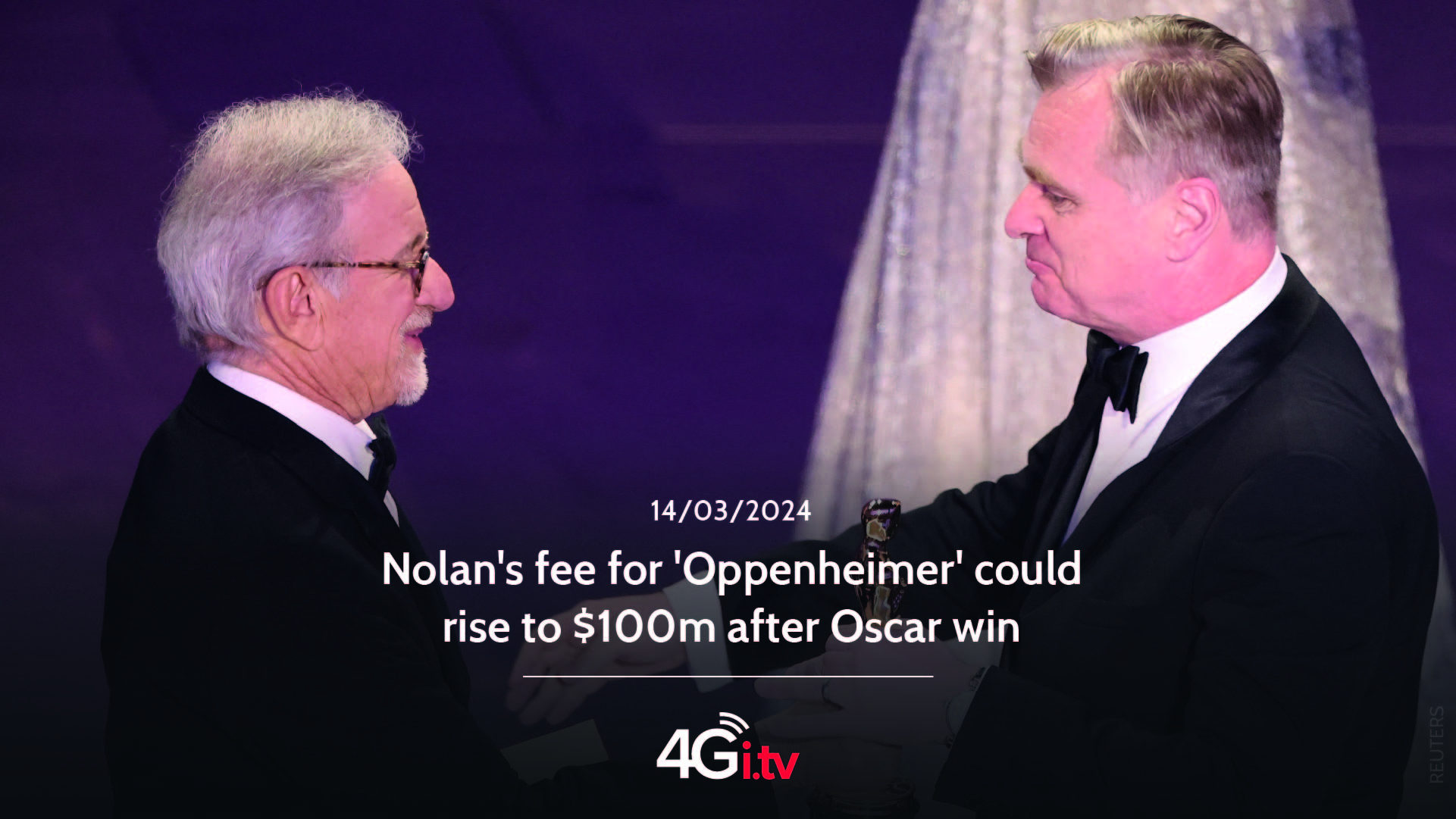 Lesen Sie mehr über den Artikel Nolan’s fee for ‘Oppenheimer’ could rise to $100m after Oscar win