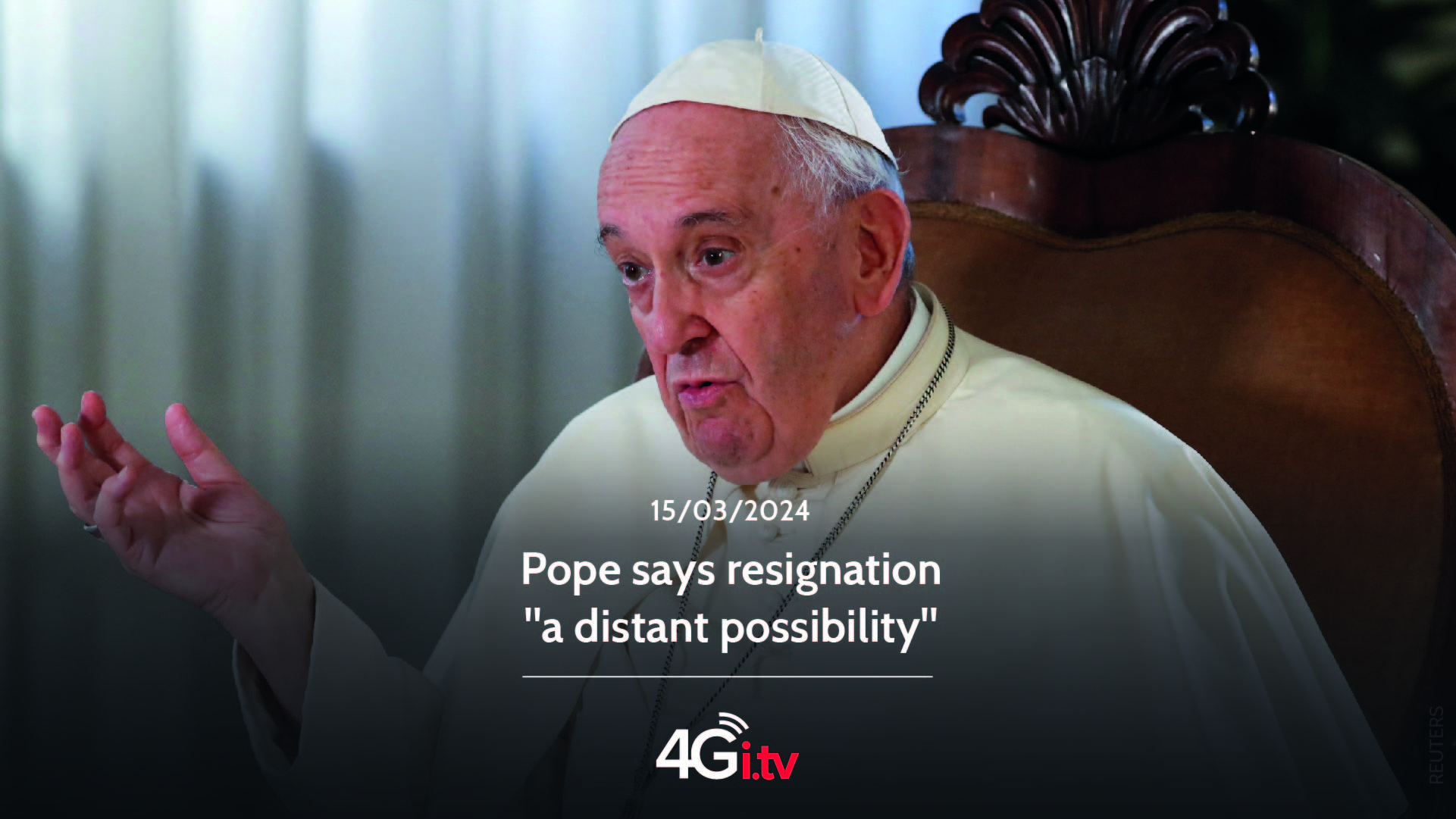 Подробнее о статье Pope says resignation “a distant possibility”