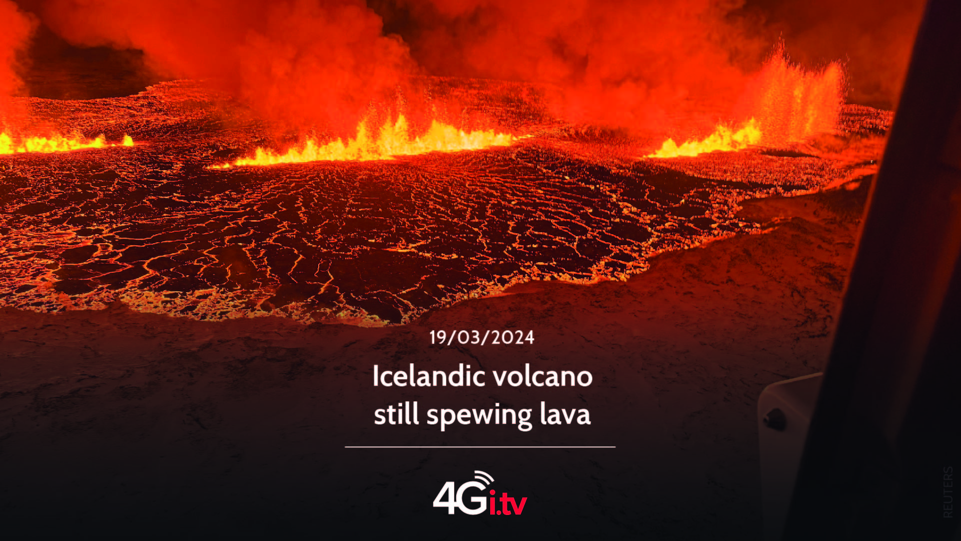 Read more about the article Icelandic volcano still spewing lava