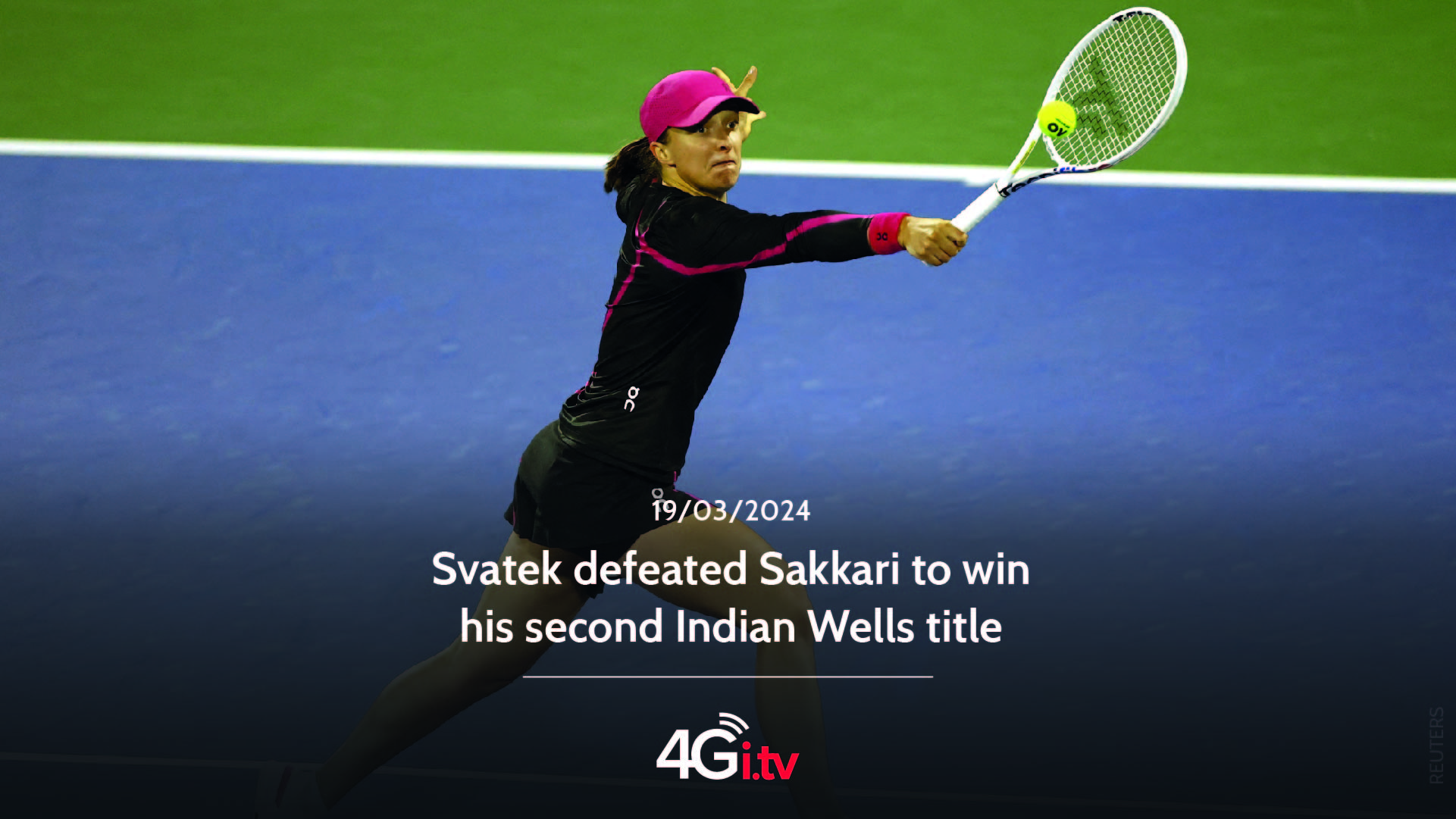 Read more about the article Svatek defeated Sakkari to win his second Indian Wells title