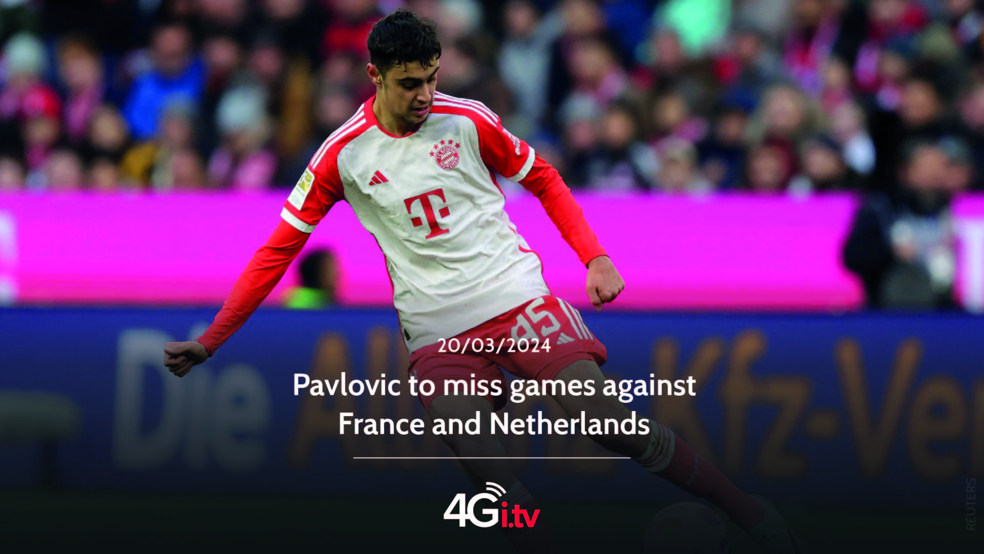 Read more about the article Pavlovic to miss games against France and Netherlands