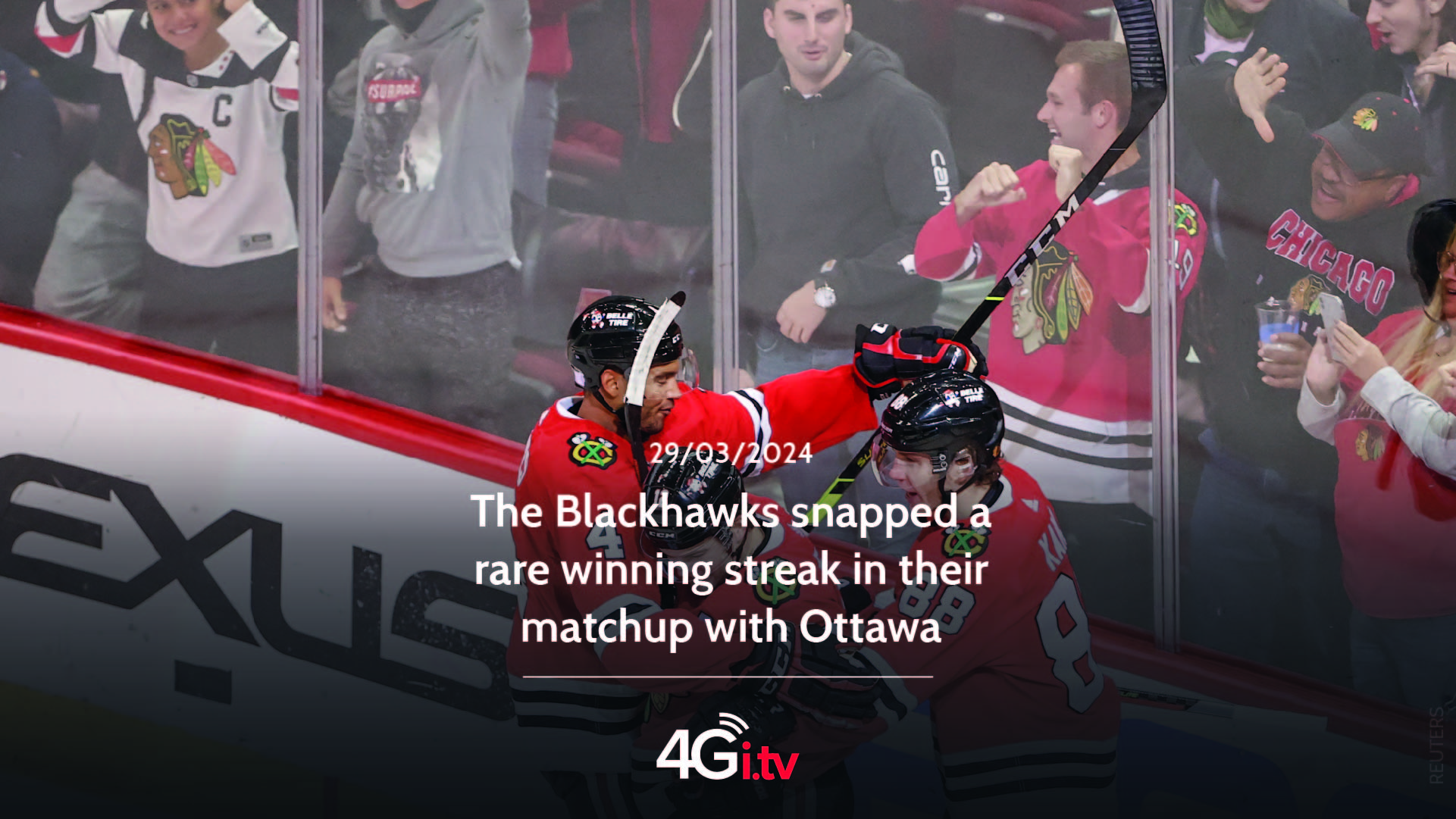 Read more about the article The Blackhawks snapped a rare winning streak in their matchup with Ottawa