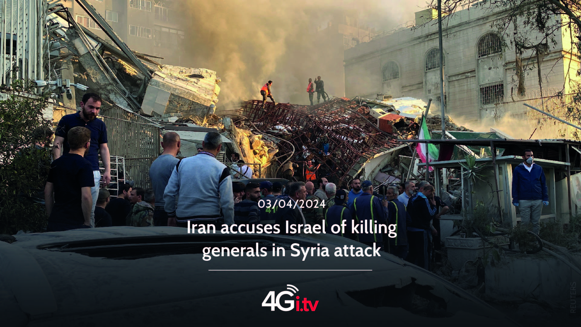 Read more about the article Iran accuses Israel of killing generals in Syria attack