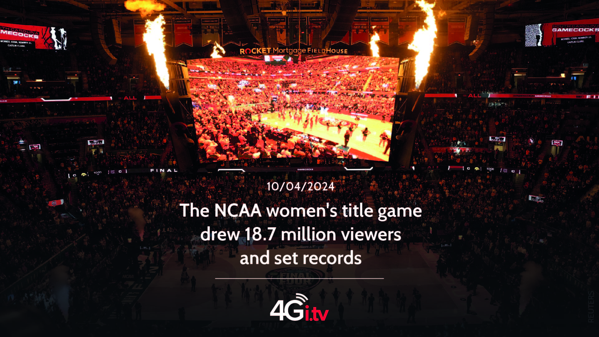 Read more about the article The NCAA women’s title game drew 18.7 million viewers and set records