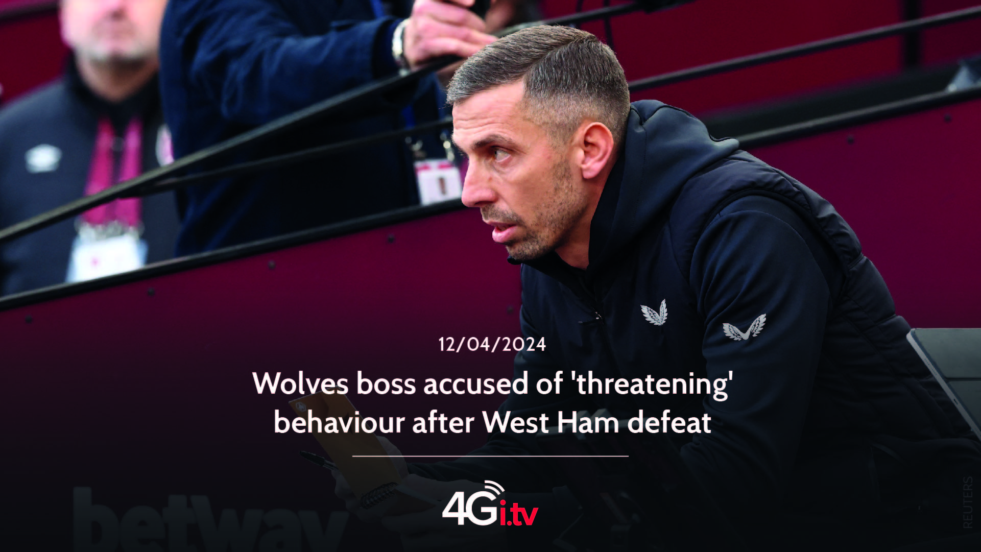 Read more about the article Wolves boss accused of ‘threatening’ behaviour after West Ham defeat