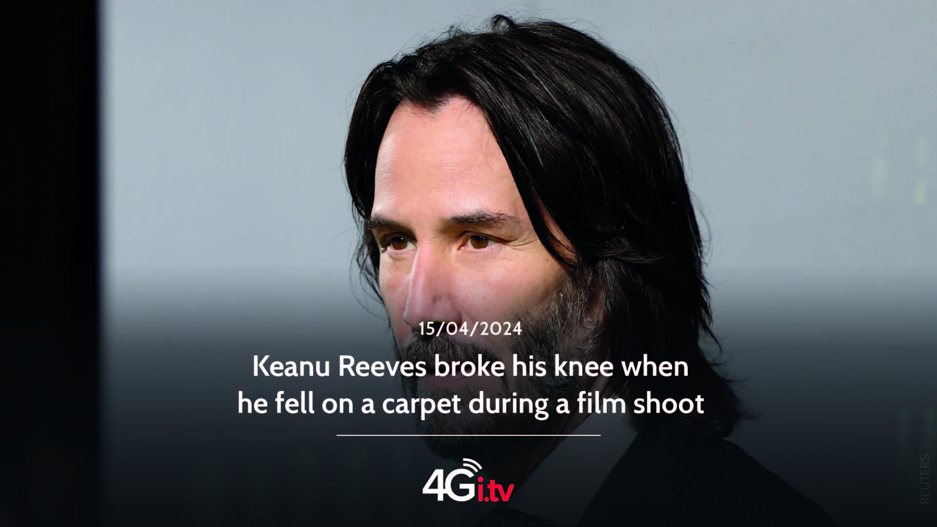 Read more about the article Keanu Reeves broke his knee when he fell on a carpet during a film shoot
