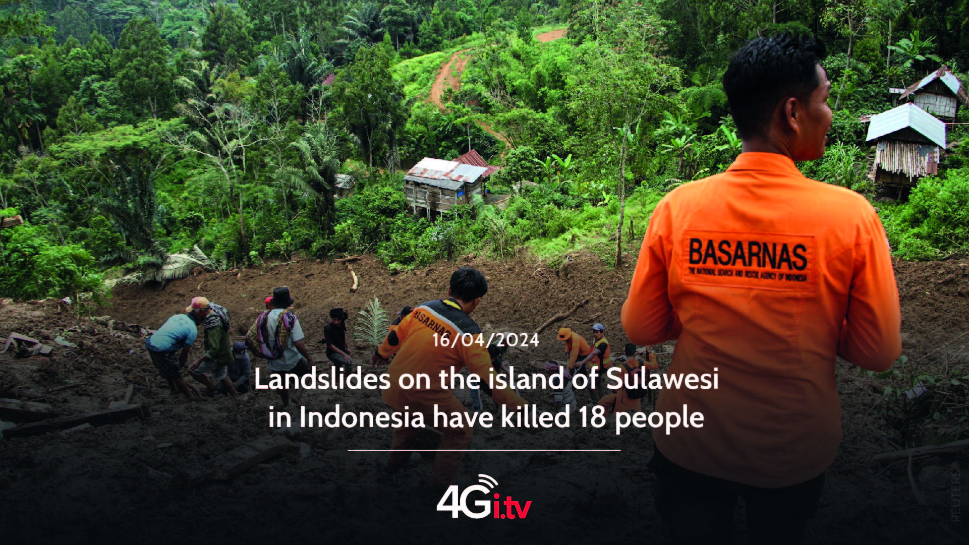 Read more about the article Landslides on the island of Sulawesi in Indonesia have killed 18 people