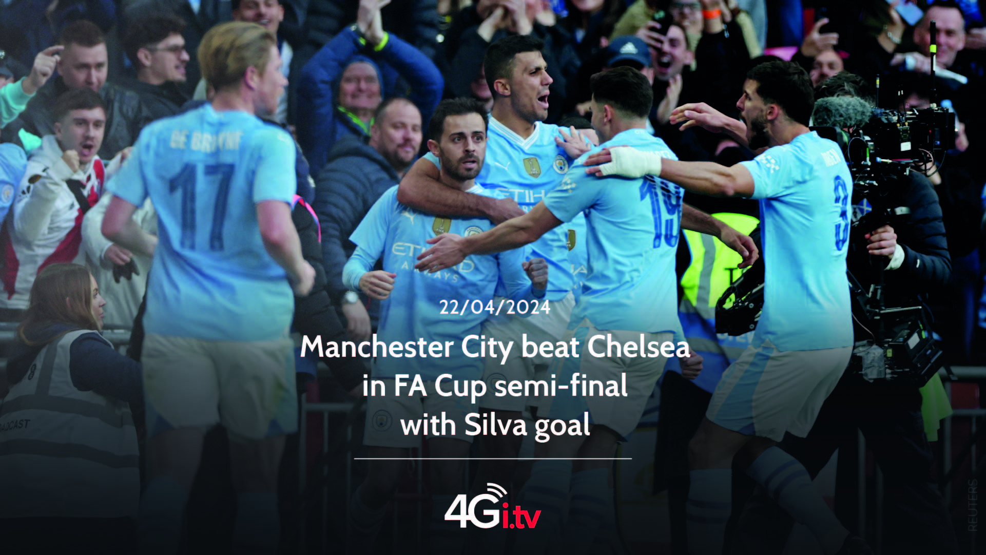 Подробнее о статье Manchester City beat Chelsea in FA Cup semi-final with Silva goal