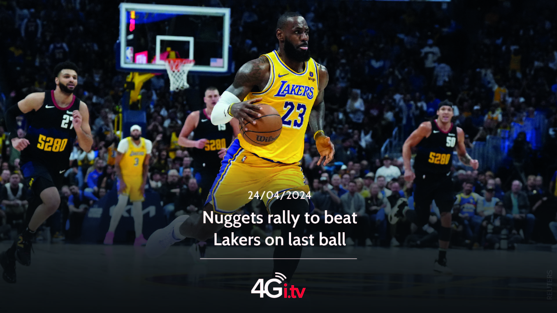 Подробнее о статье Nuggets rally to beat Lakers on last ball