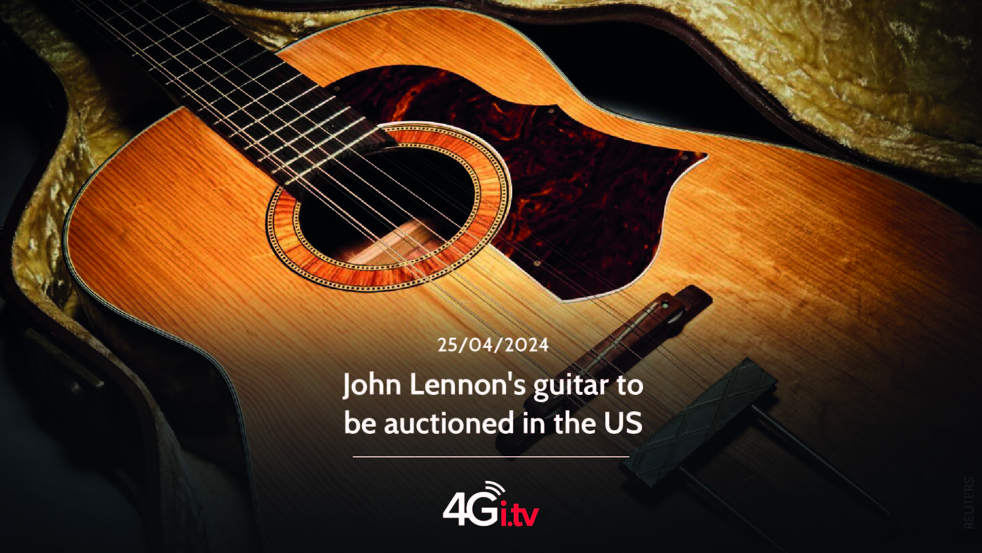 Lee más sobre el artículo John Lennon’s guitar to be auctioned in the US 