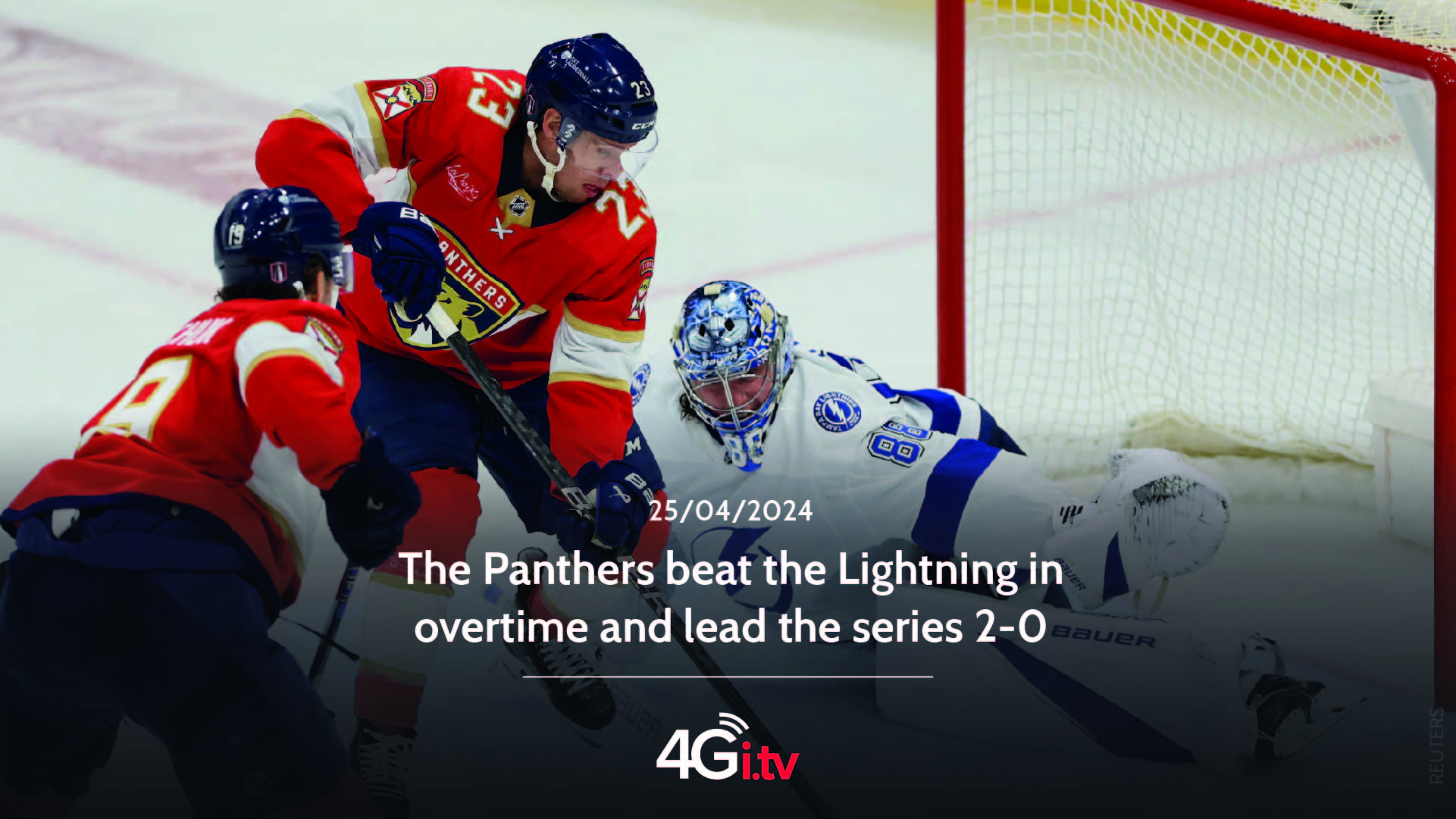 Подробнее о статье The Panthers beat the Lightning in overtime and lead the series 2-0