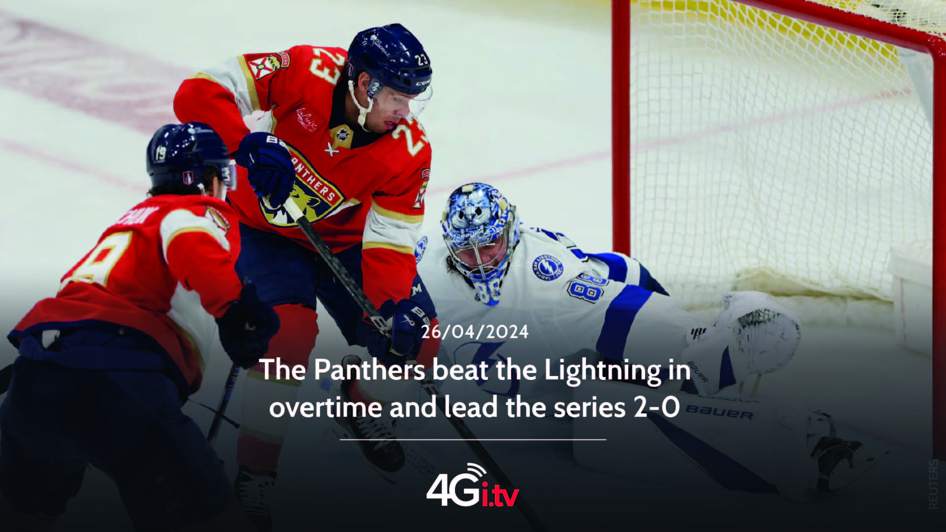 Read more about the article The Panthers beat the Lightning in overtime and lead the series 2-0 