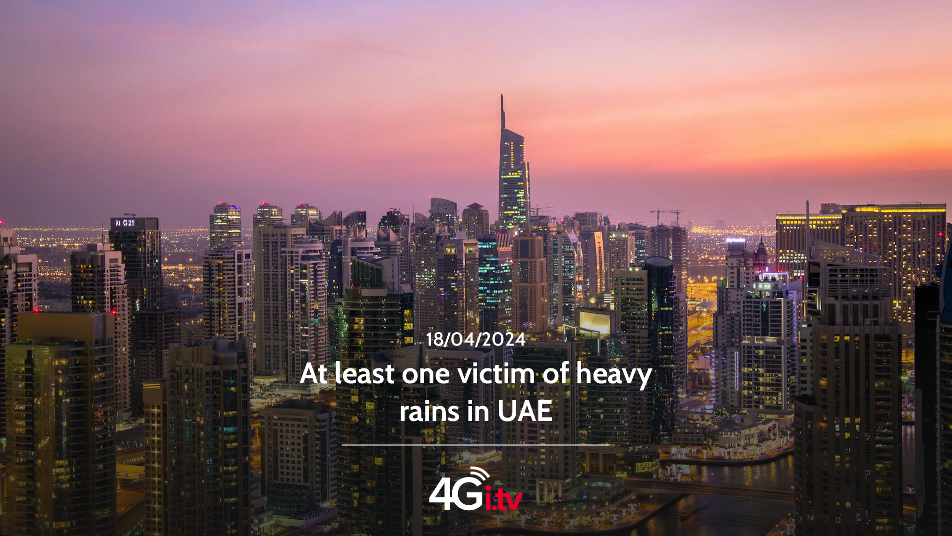 Read more about the article At least one victim of heavy rains in UAE 