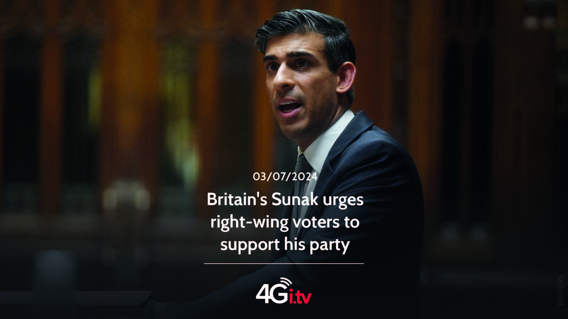 Read more about the article Britain’s Sunak urges right-wing voters to support his party