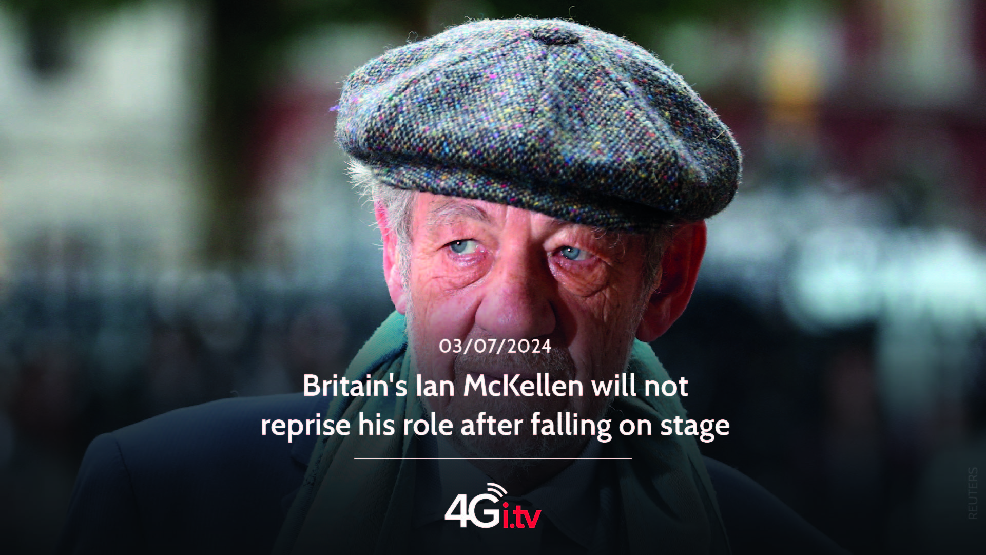 Read more about the article Britain’s Ian McKellen will not reprise his role after falling on stage