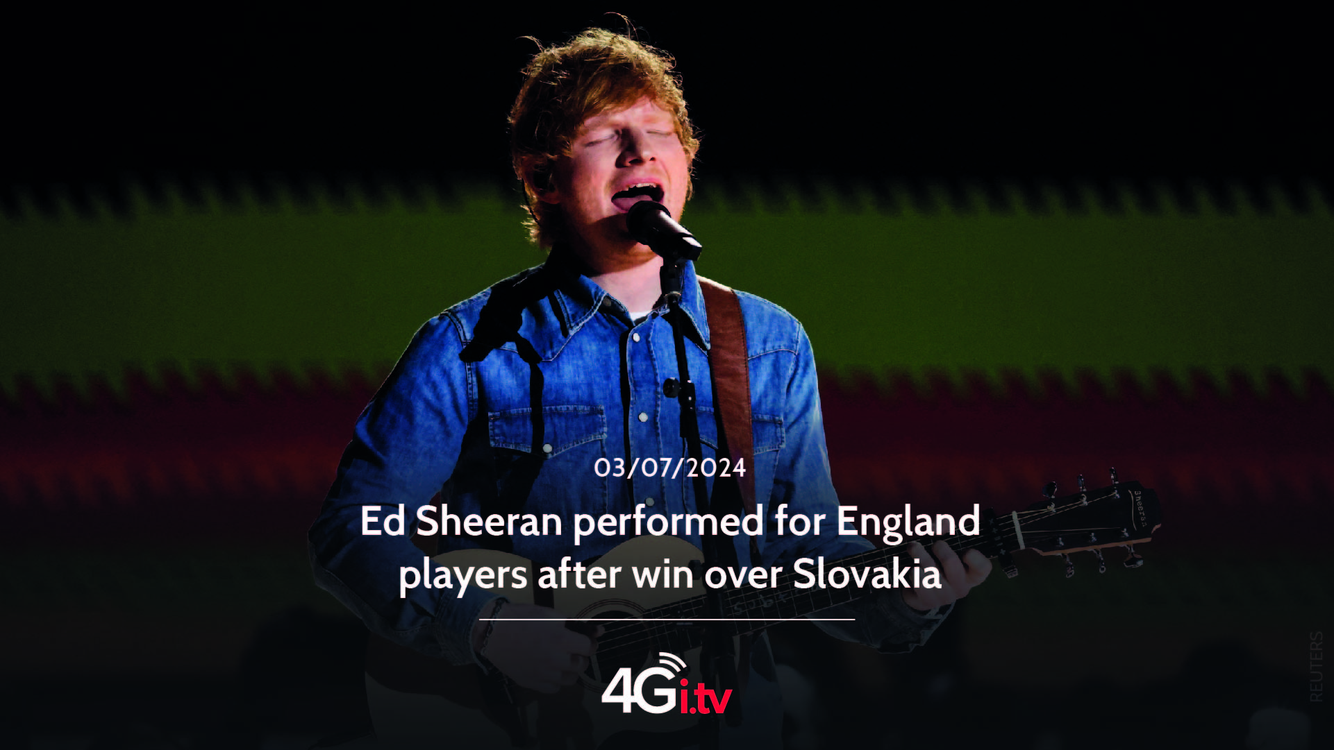 Read more about the article Ed Sheeran performed for England players after win over Slovakia