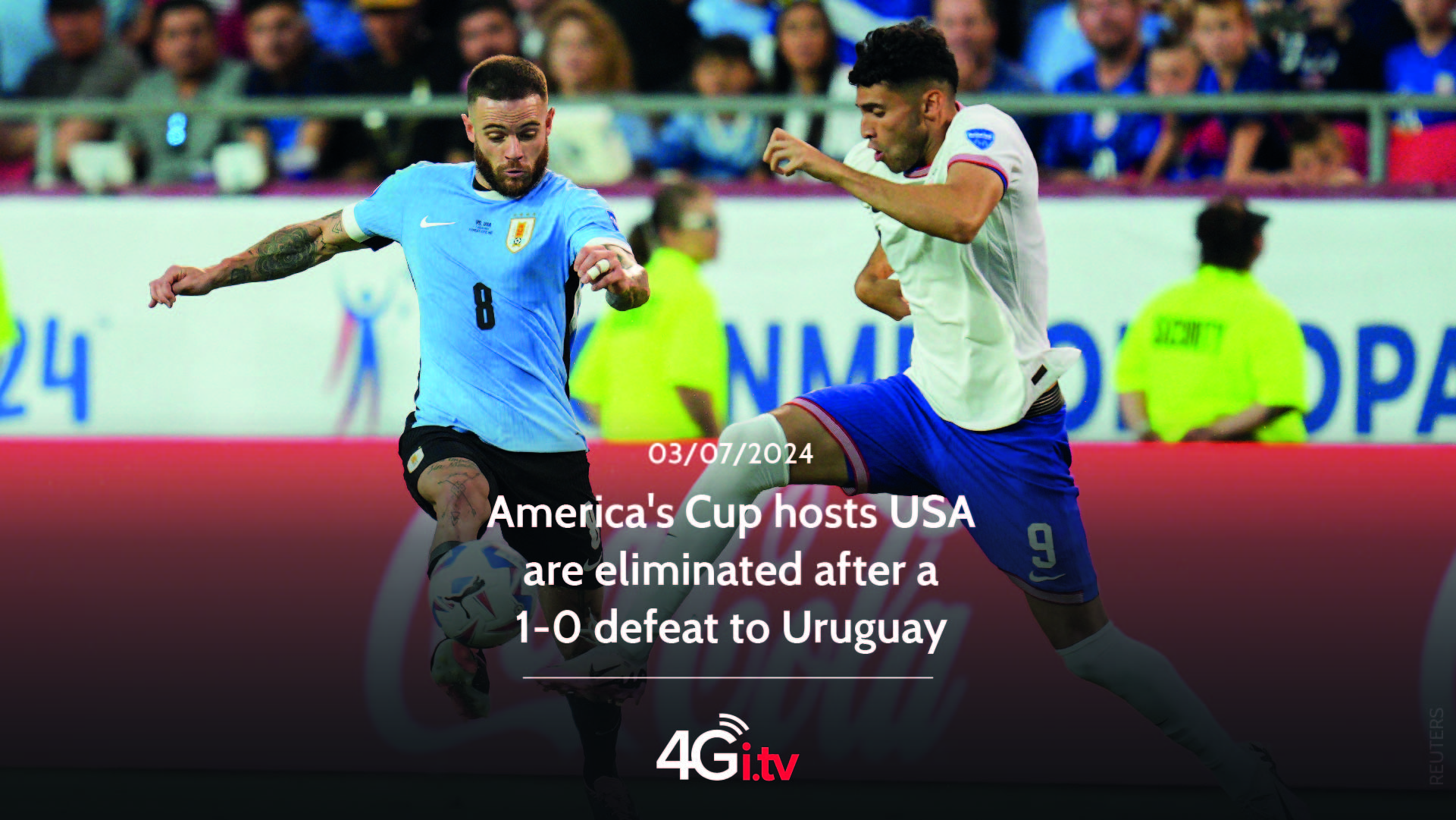 Read more about the article America’s Cup hosts USA are eliminated after a 1-0 defeat to Uruguay