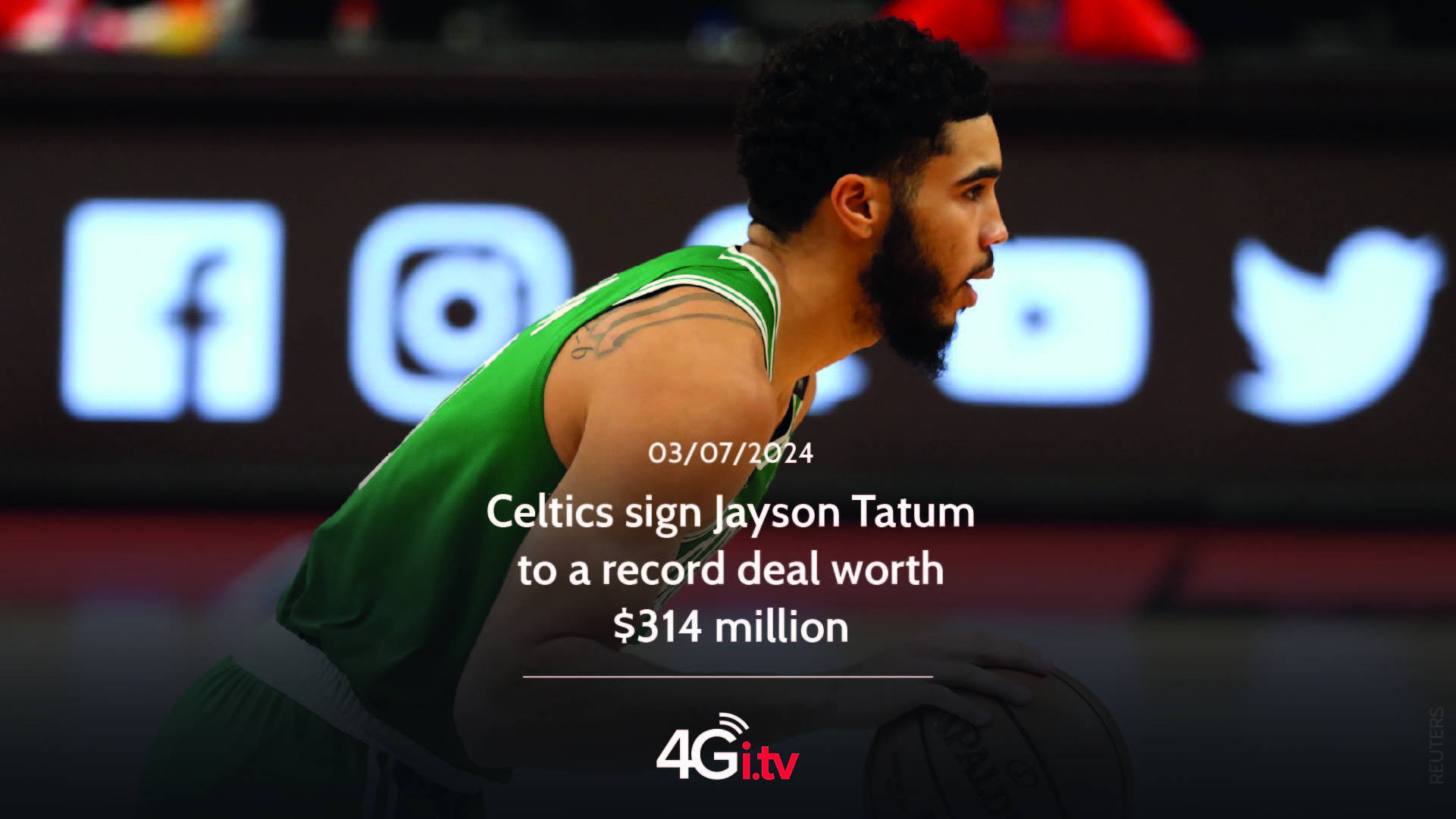 Read more about the article Celtics sign Jayson Tatum to a record deal worth $314 million