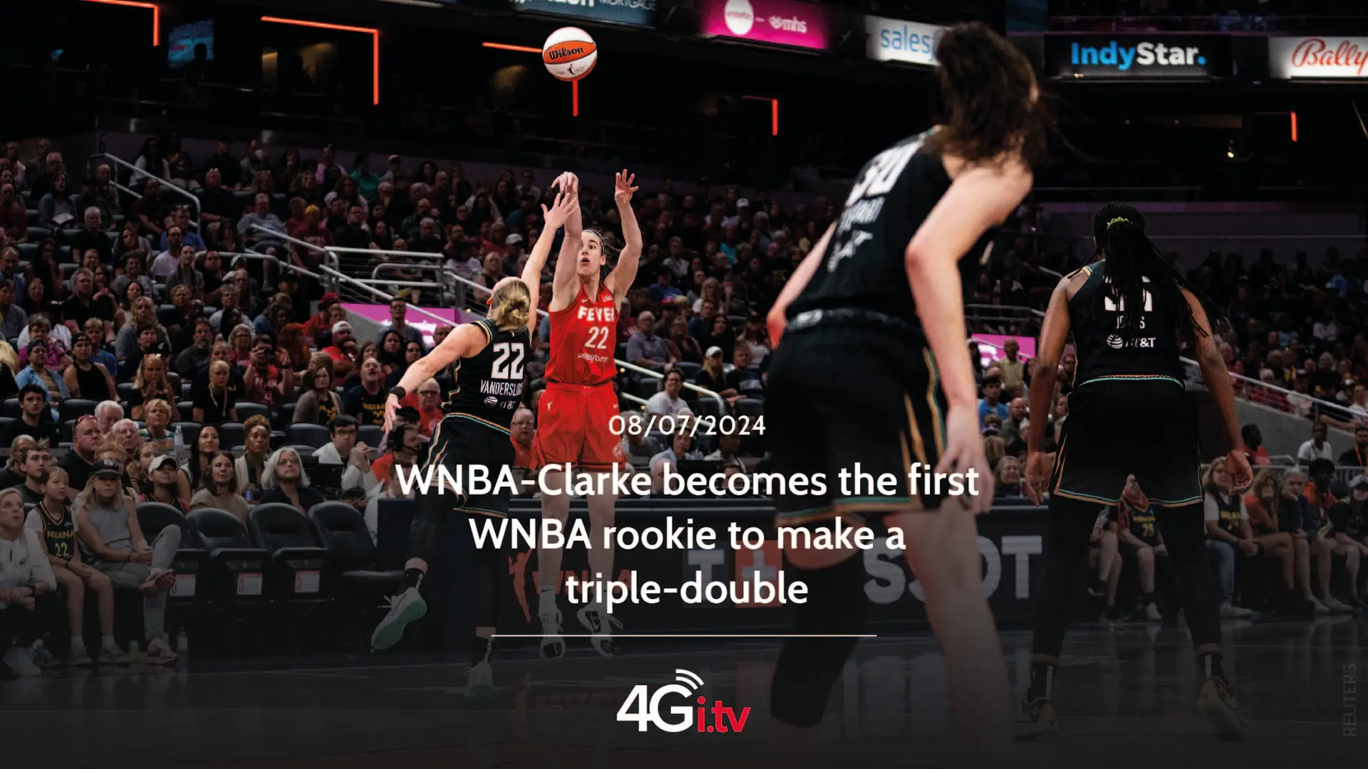 Read more about the article WNBA-Clarke becomes the first WNBA rookie to make a triple-double