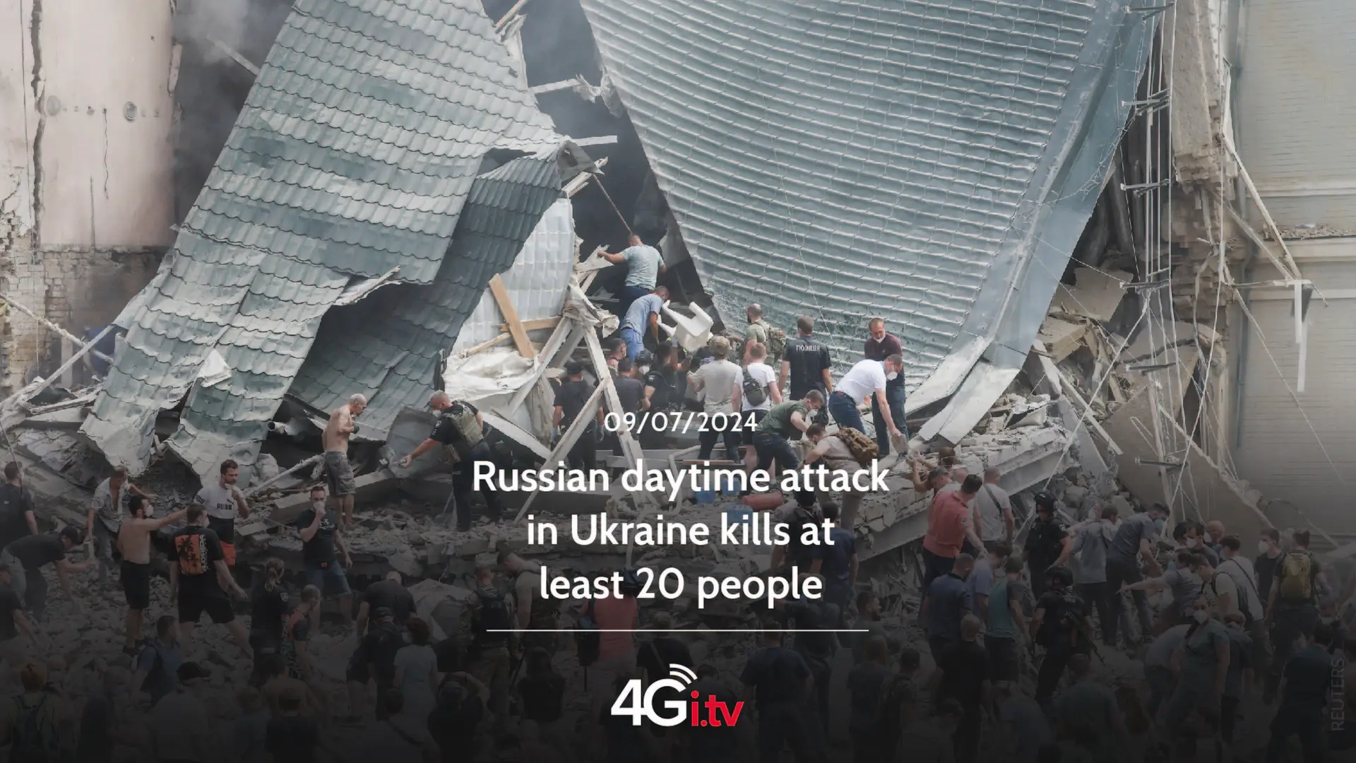 Read more about the article Russian daytime attack in Ukraine kills at least 20 people