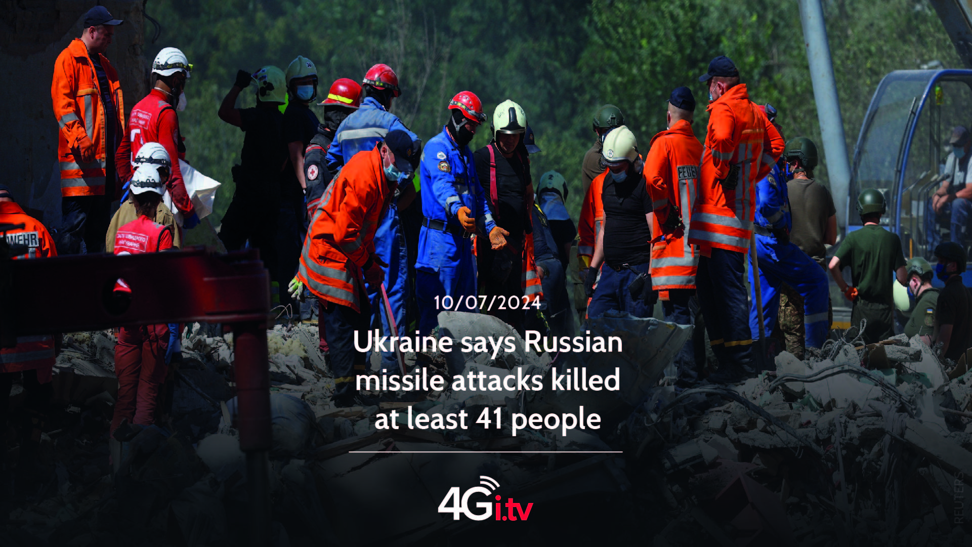 Read more about the article Ukraine says Russian missile attacks killed at least 41 people