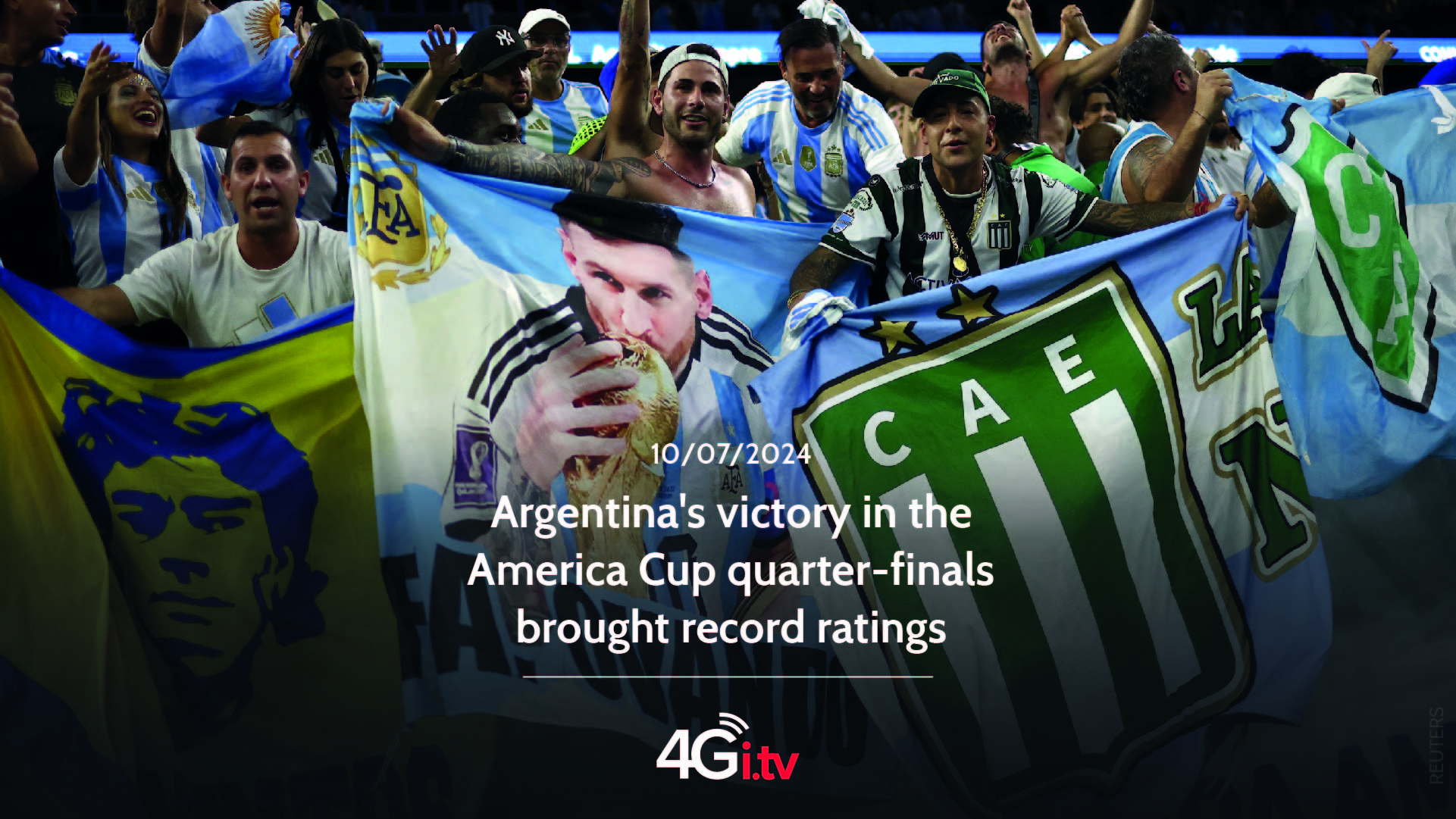 Read more about the article Argentina’s victory in the America Cup quarter-finals brought record ratings