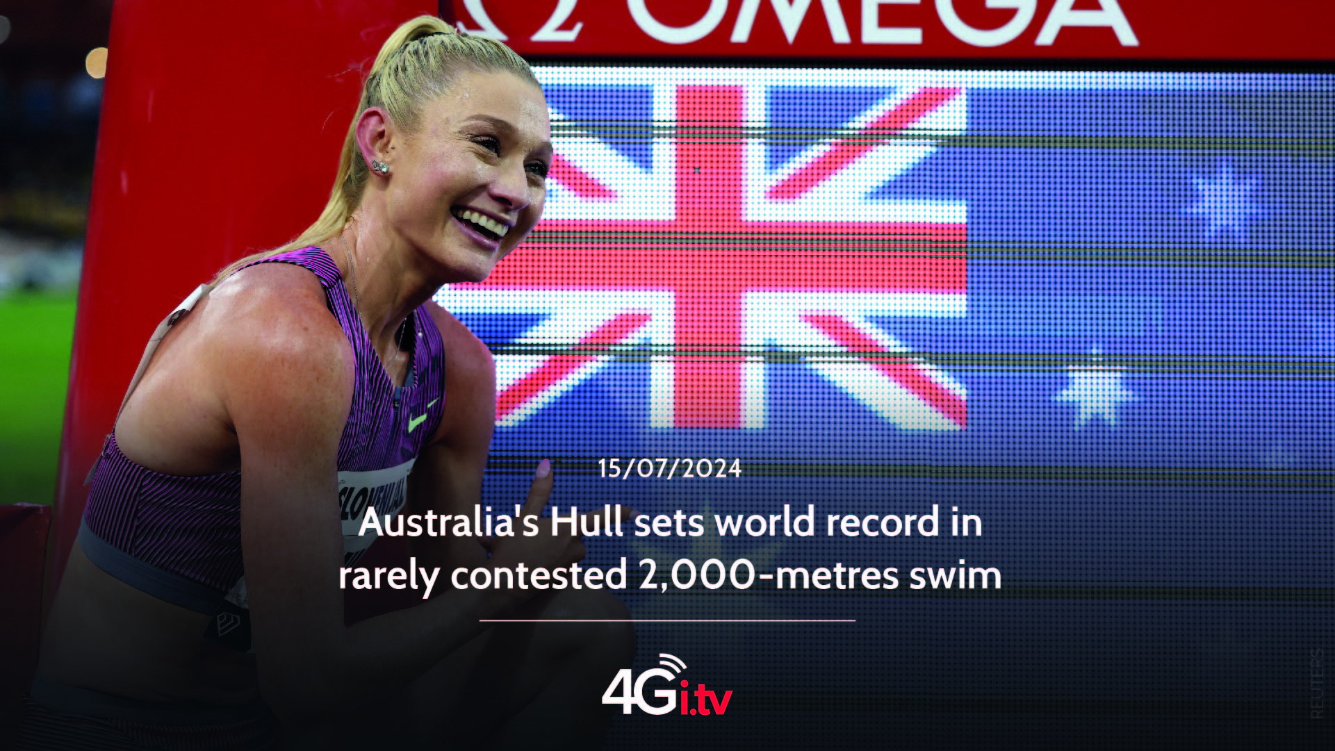 Read more about the article Australia’s Hull sets world record in rarely contested 2,000-metres swim