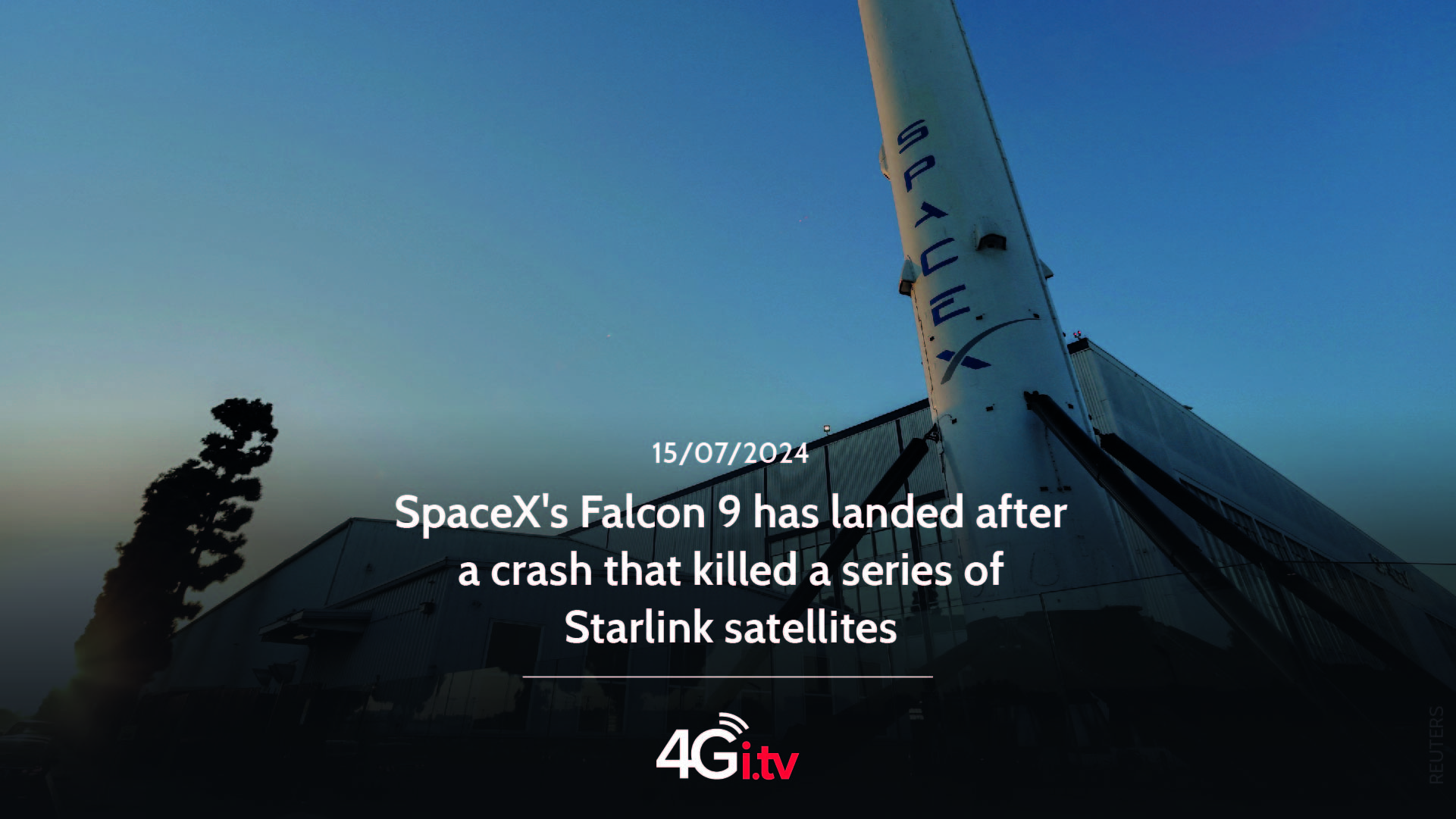 Read more about the article SpaceX’s Falcon 9 has landed after a crash that killed a series of Starlink satellites