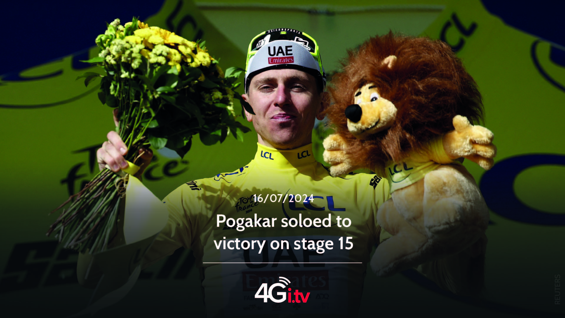 Read more about the article Pogakar soloed to victory on stage 15