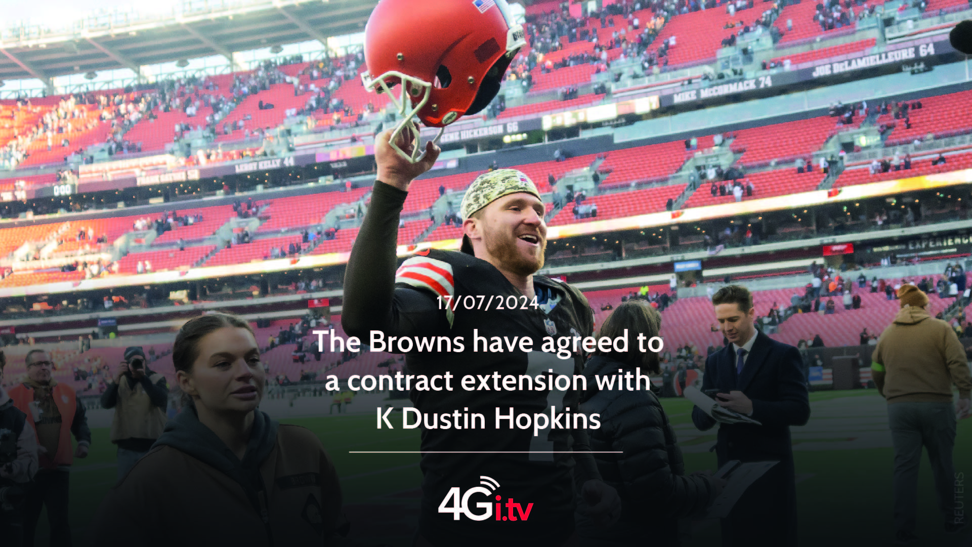 Подробнее о статье The Browns have agreed to a contract extension with K Dustin Hopkins