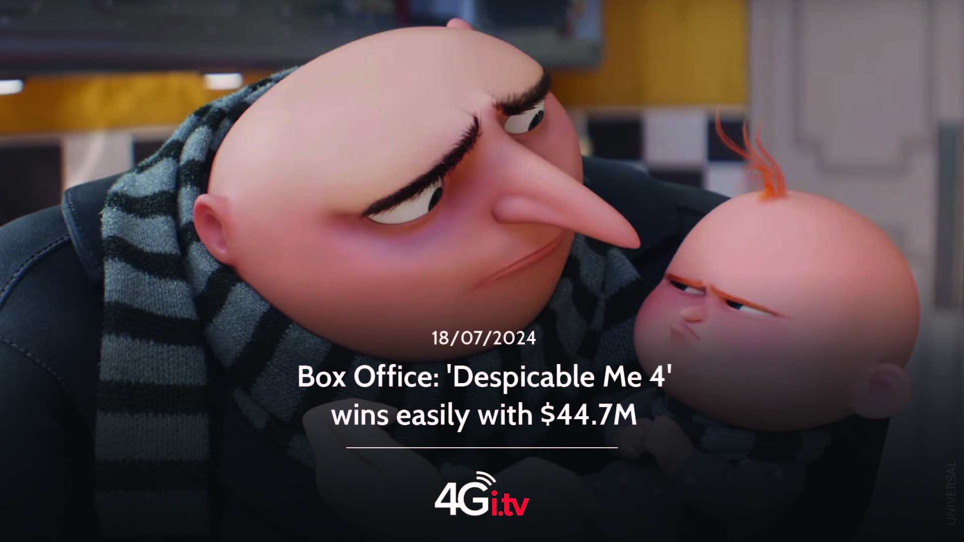 Подробнее о статье Box Office: ‘Despicable Me 4’ wins easily with $44.7M