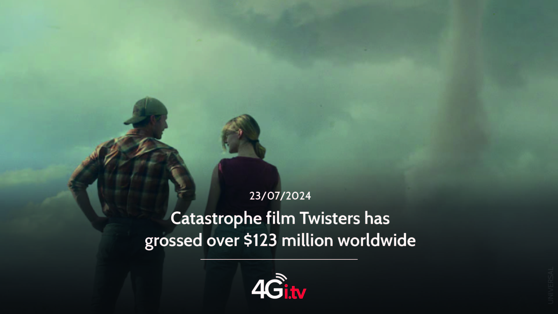 Lesen Sie mehr über den Artikel Catastrophe film Twisters has grossed over $123 million worldwide