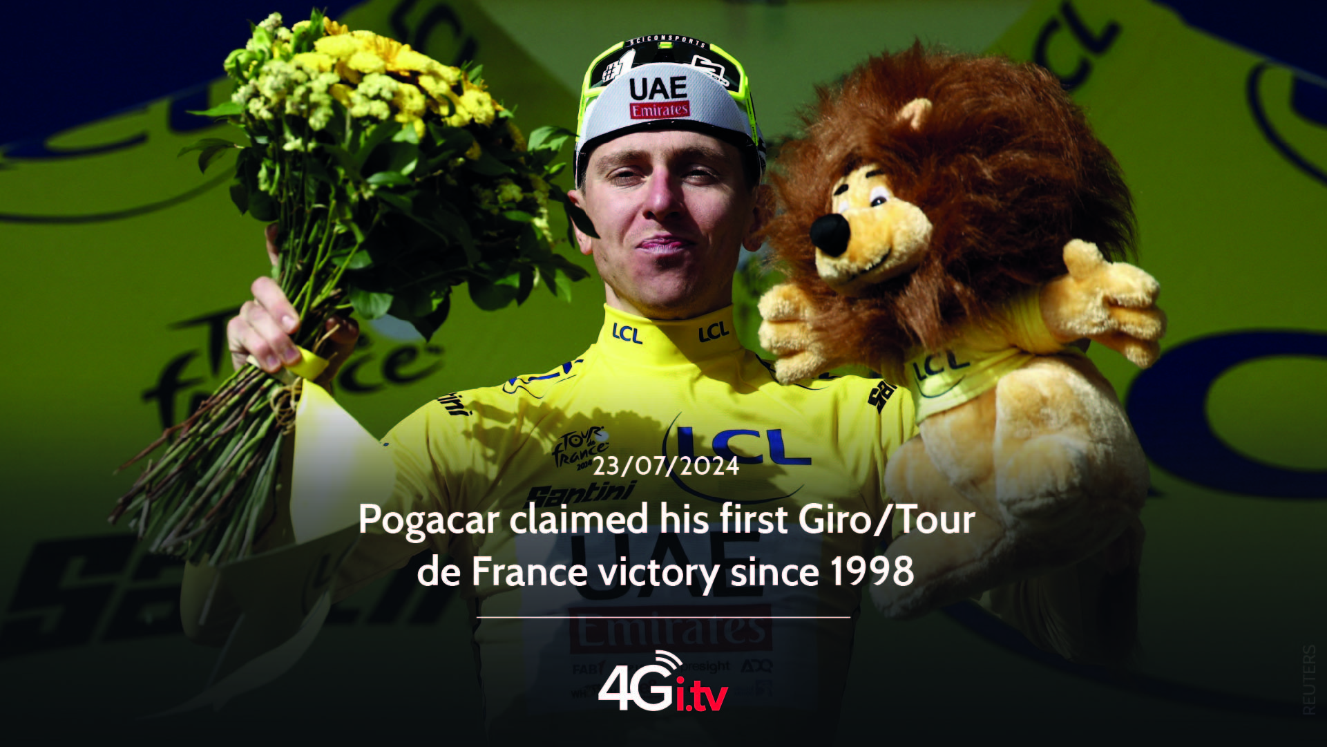 Lesen Sie mehr über den Artikel Pogacar claimed his first Giro/Tour de France victory since 1998