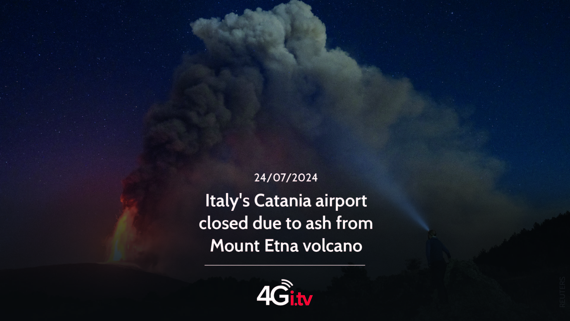 Подробнее о статье Italy’s Catania airport closed due to ash from Mount Etna volcano