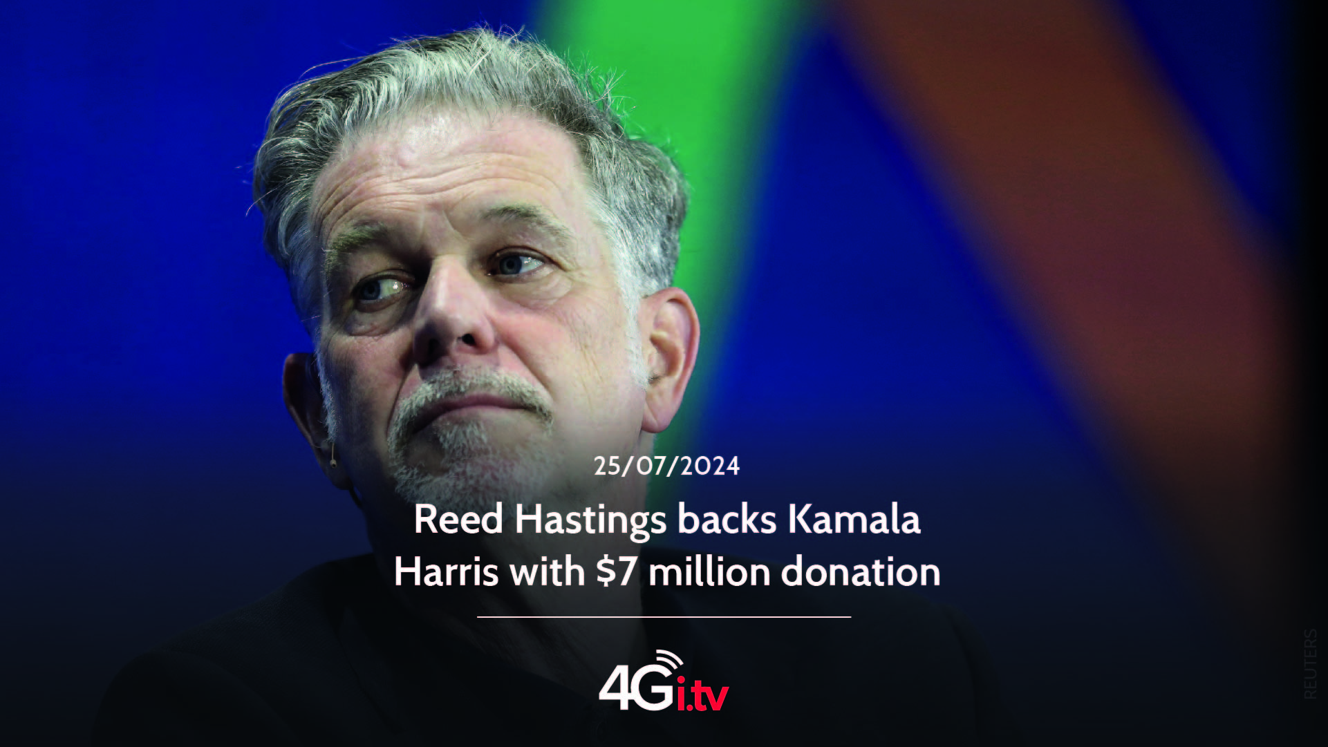 Read more about the article Reed Hastings backs Kamala Harris with $7 million donation