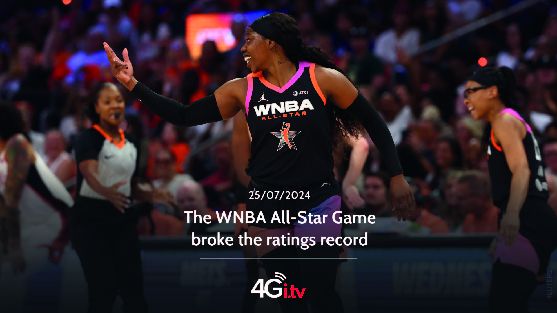 Lesen Sie mehr über den Artikel The WNBA All-Star Game broke the ratings record