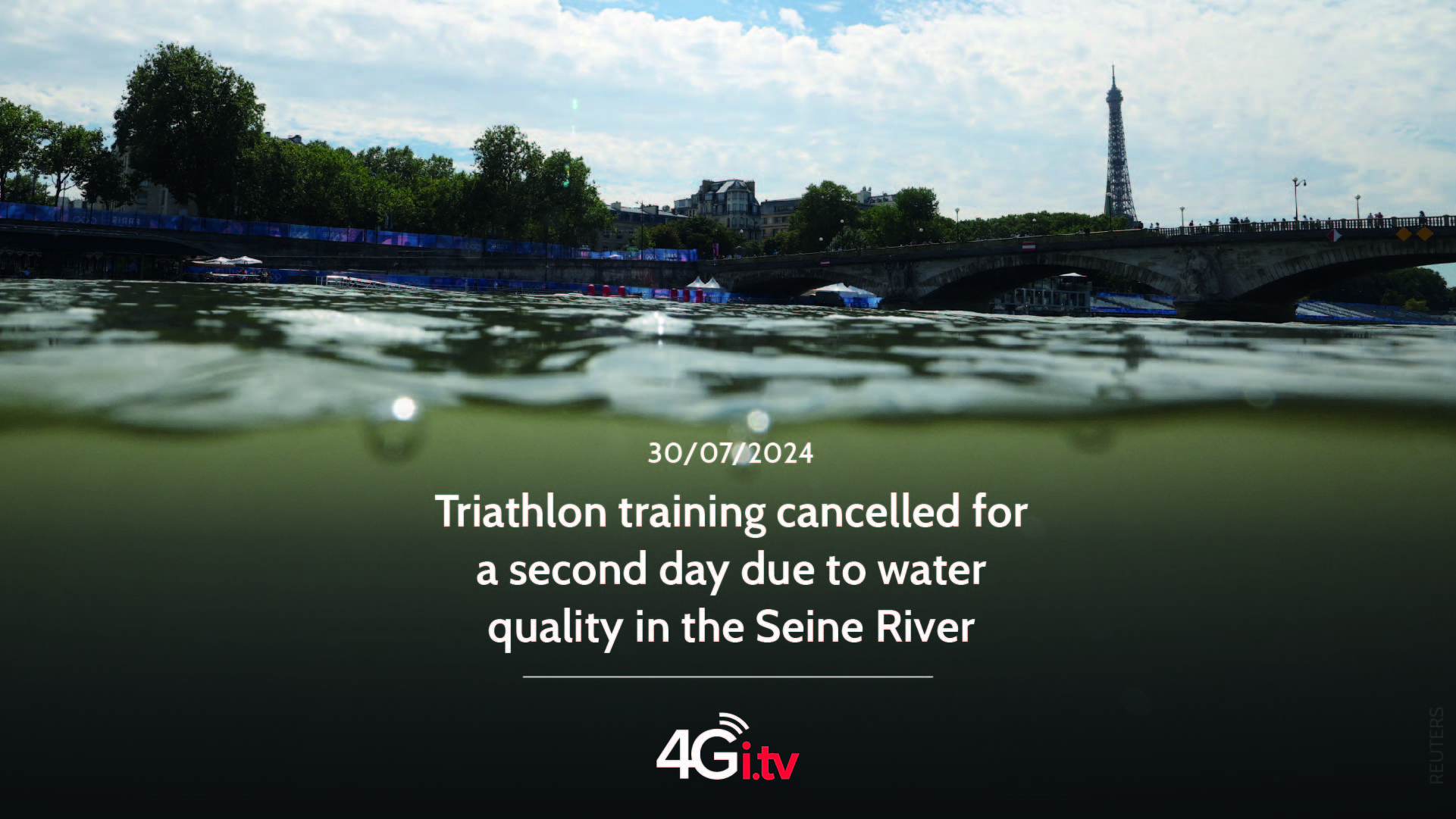 Подробнее о статье Triathlon training cancelled for a second day due to water quality in the Seine River