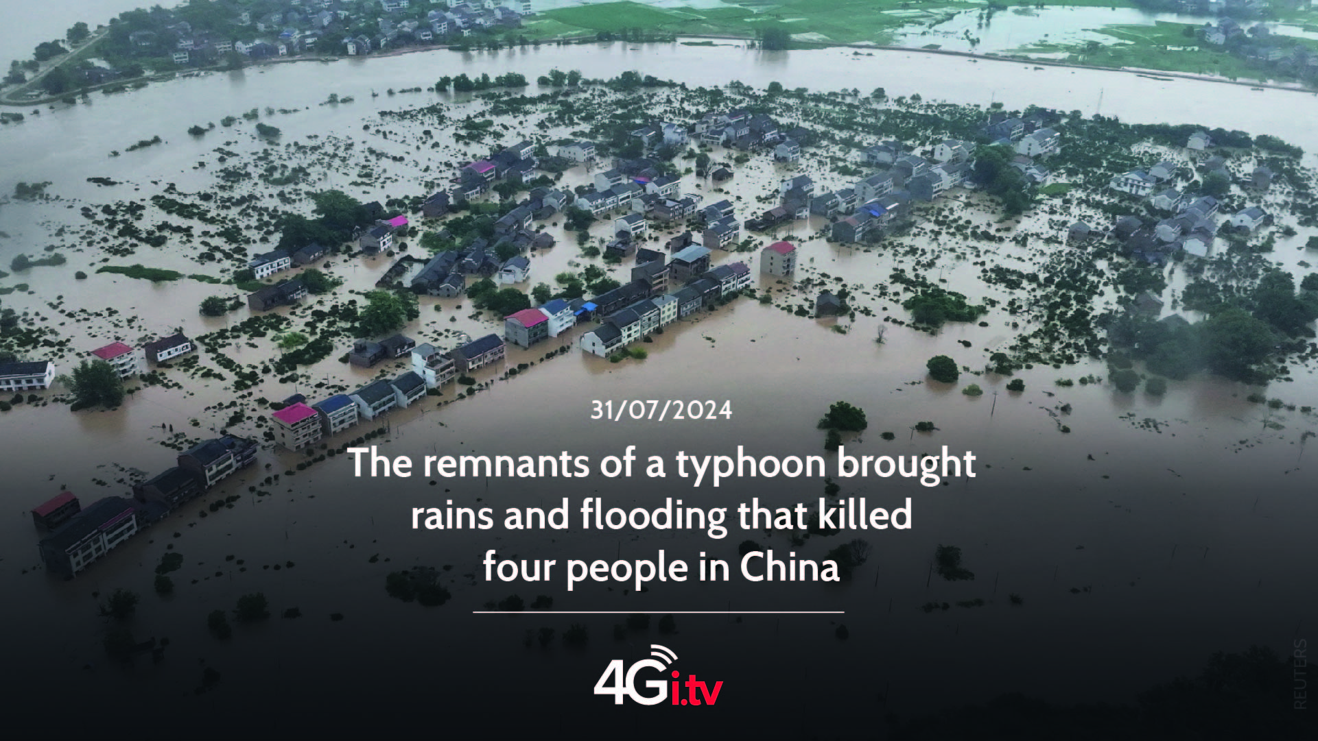 Read more about the article The remnants of a typhoon brought rains and flooding that killed four people in China