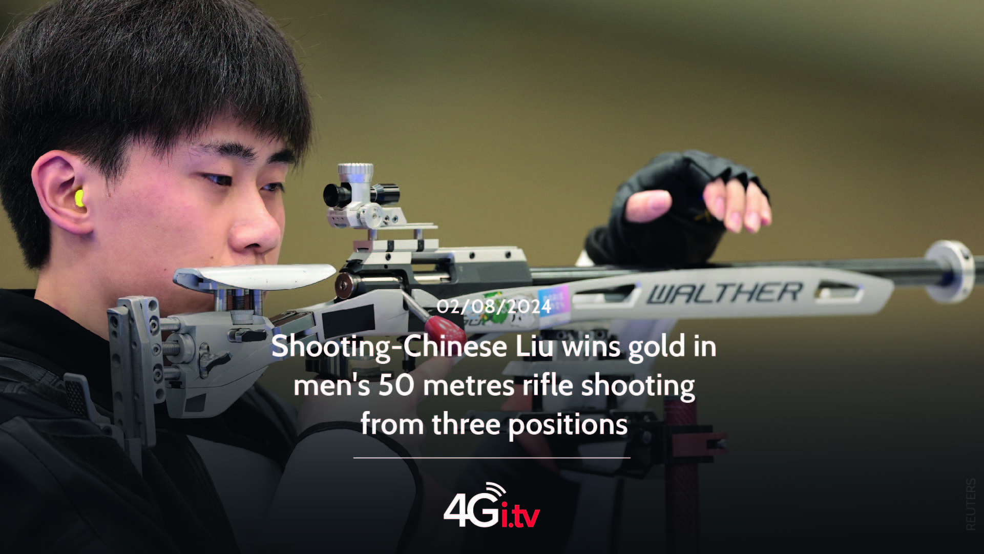 Read more about the article Shooting-Chinese Liu wins gold in men’s 50 metres rifle shooting from three positions