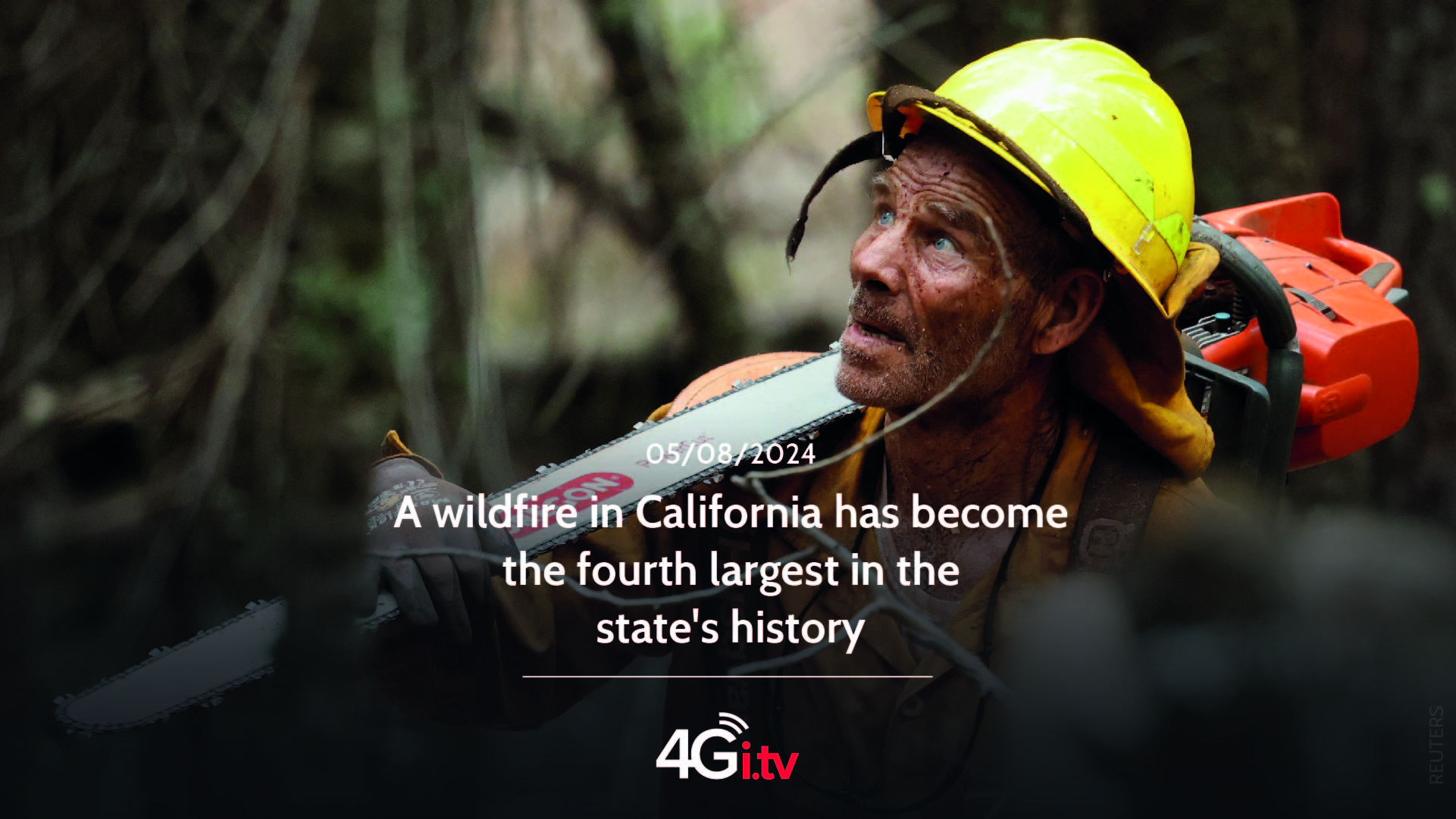 Read more about the article A wildfire in California has become the fourth largest in the state’s history